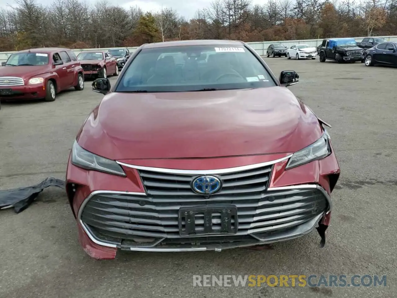 5 fotografías del automóvil dañado 4T1B21FB5KU009138 TOYOTA AVALON 2019