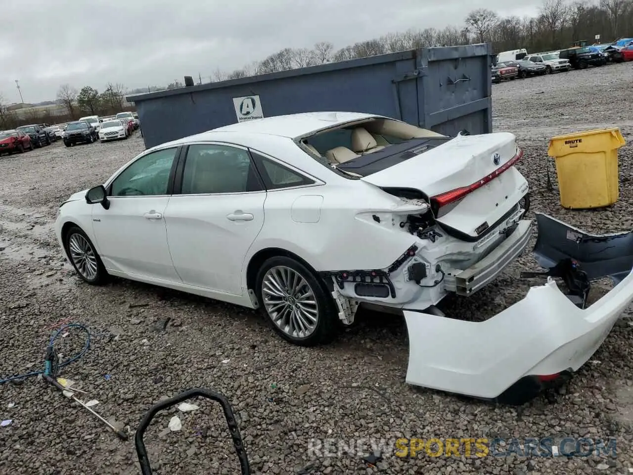 2 fotografías del automóvil dañado 4T1B21FB6KU005633 TOYOTA AVALON 2019