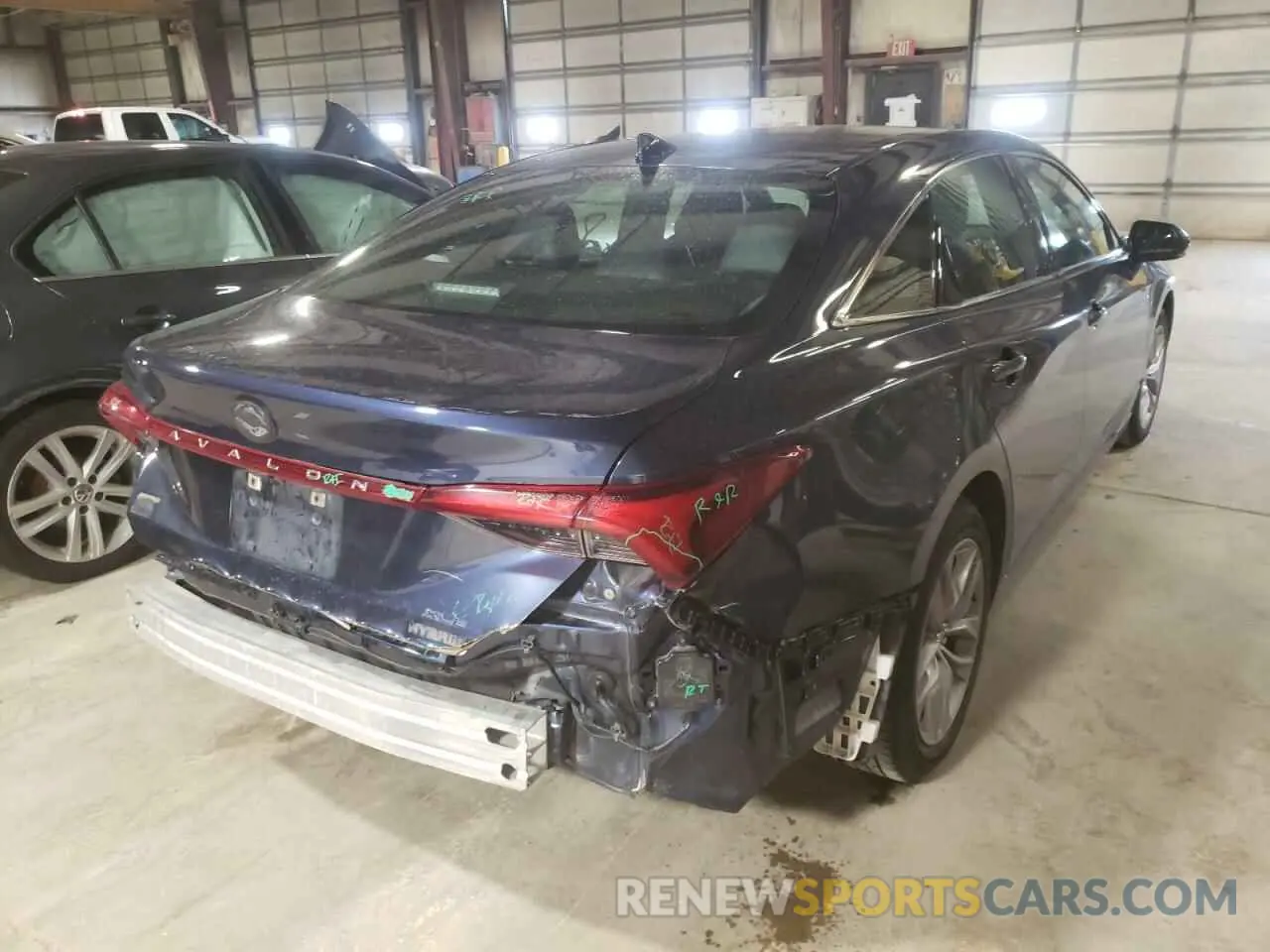 4 fotografías del automóvil dañado 4T1B21FB8KU002183 TOYOTA AVALON 2019