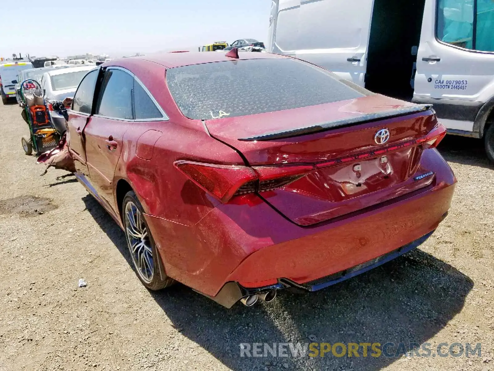 3 fotografías del automóvil dañado 4T1BZ1FB1KU026174 TOYOTA AVALON 2019