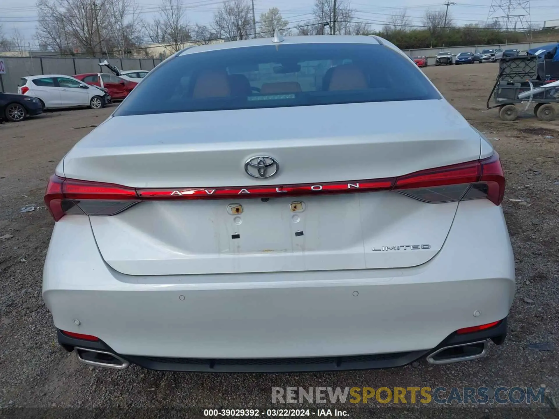 16 fotografías del automóvil dañado 4T1BZ1FB6KU027112 TOYOTA AVALON 2019