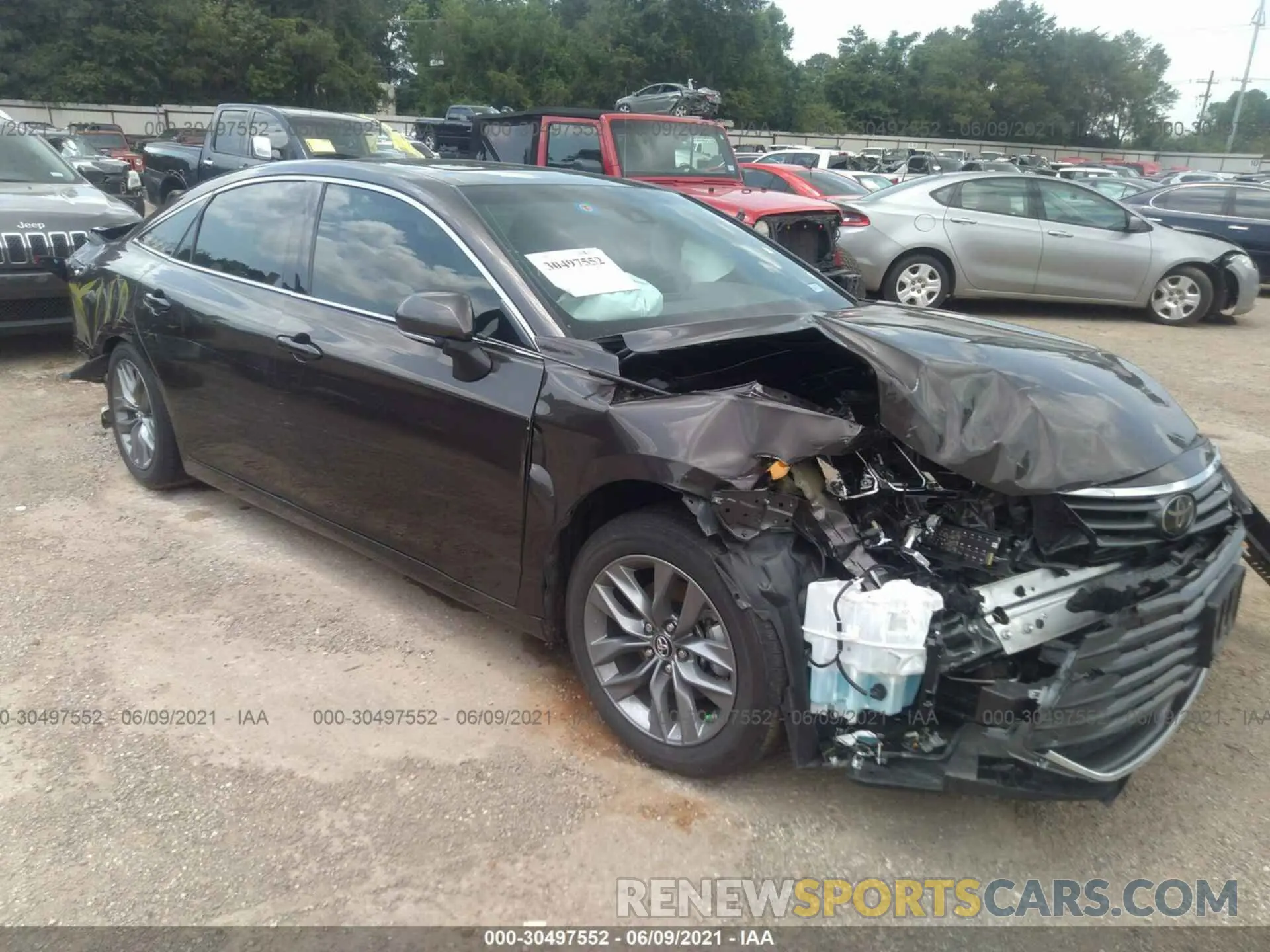 1 fotografías del automóvil dañado 4T1BZ1FB7KU037373 TOYOTA AVALON 2019