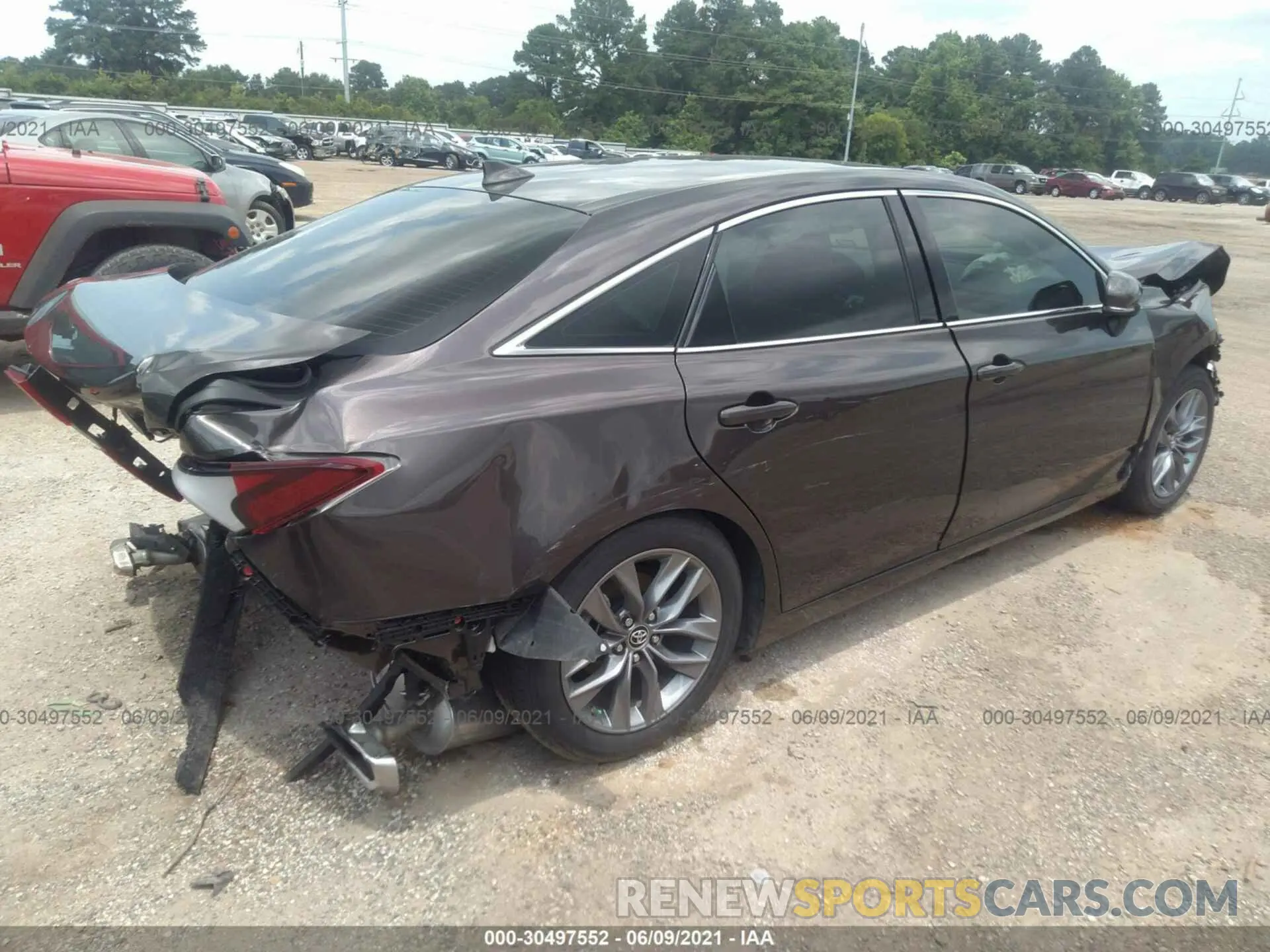 4 fotografías del automóvil dañado 4T1BZ1FB7KU037373 TOYOTA AVALON 2019