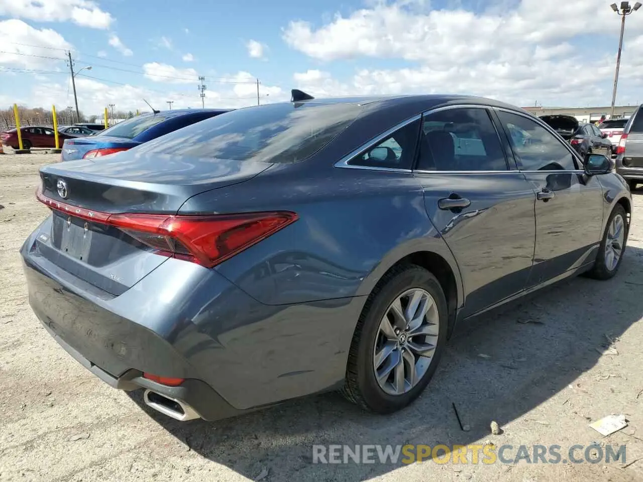 3 fotografías del automóvil dañado 4T1BZ1FB8KU003782 TOYOTA AVALON 2019