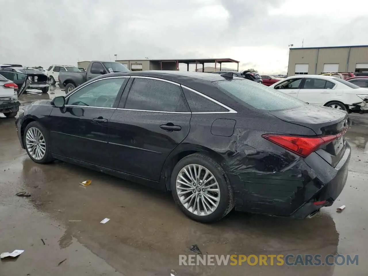 2 fotografías del automóvil dañado 4T1BZ1FB9KU037004 TOYOTA AVALON 2019