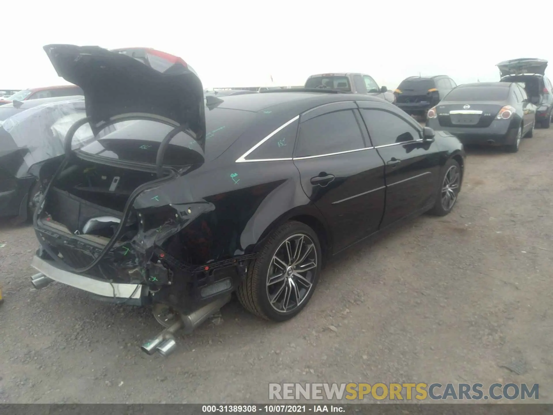 4 fotografías del automóvil dañado 4T1BZ1FBXKU014668 TOYOTA AVALON 2019