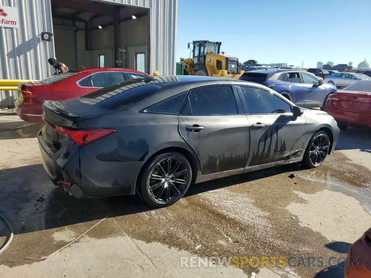3 fotografías del automóvil dañado 4T1BZ1FBXKU015433 TOYOTA AVALON 2019
