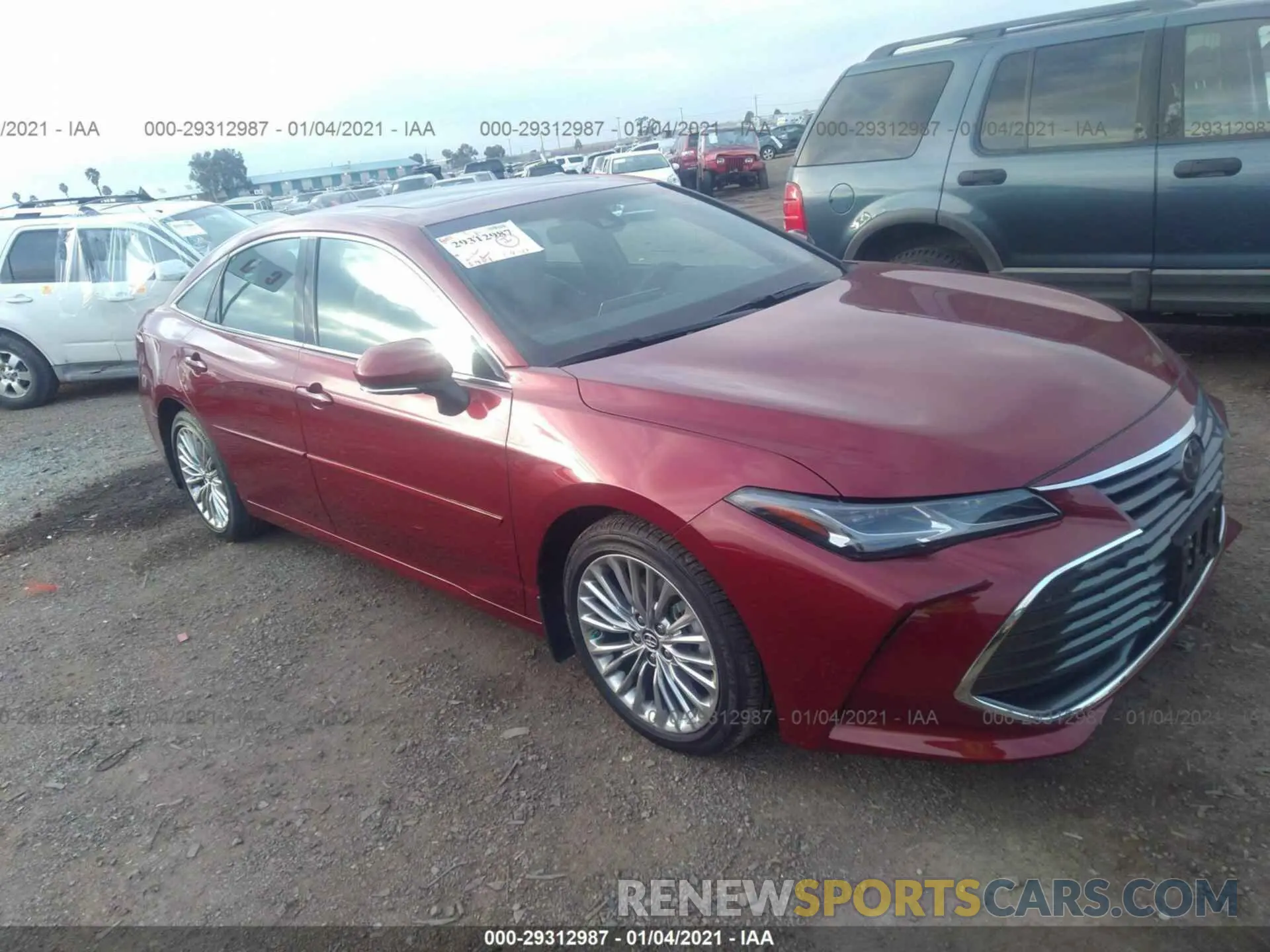 1 fotografías del automóvil dañado 4T1BZ1FBXKU035584 TOYOTA AVALON 2019