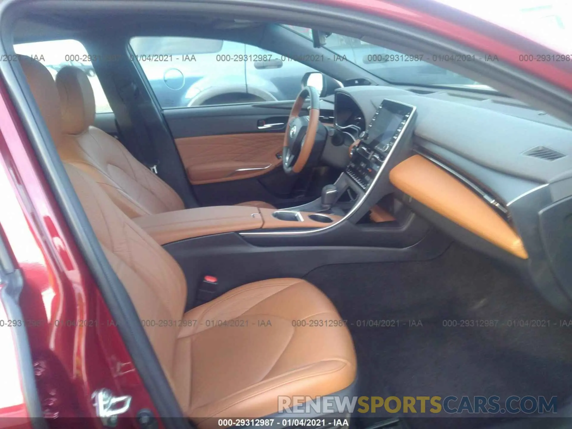 5 fotografías del automóvil dañado 4T1BZ1FBXKU035584 TOYOTA AVALON 2019