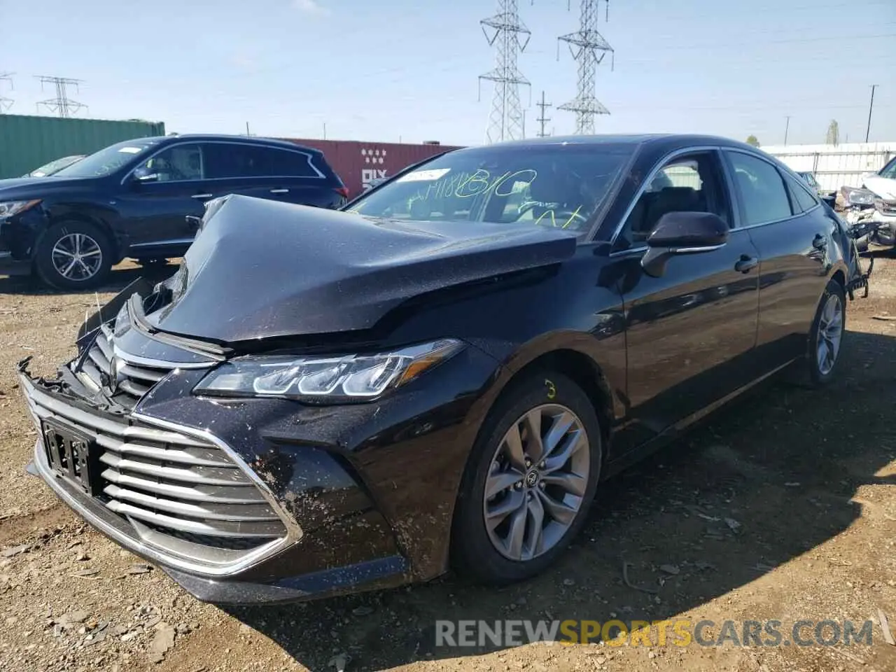 2 fotografías del automóvil dañado 4T1AZ1FBXLU047117 TOYOTA AVALON 2020
