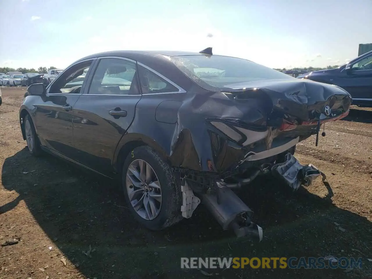3 fotografías del automóvil dañado 4T1AZ1FBXLU047117 TOYOTA AVALON 2020