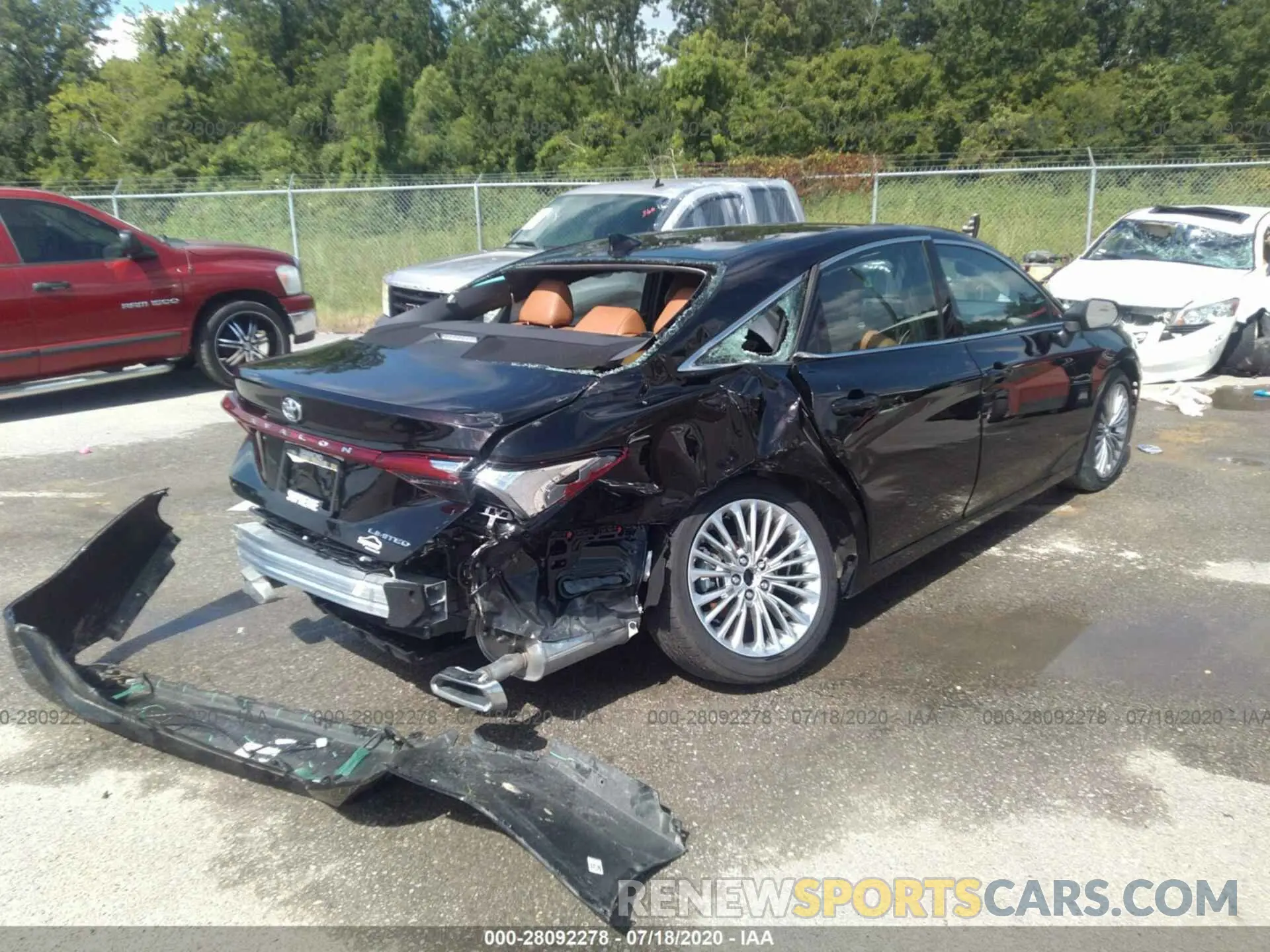 4 fotografías del automóvil dañado 4T1DZ1FB4LU043867 TOYOTA AVALON 2020