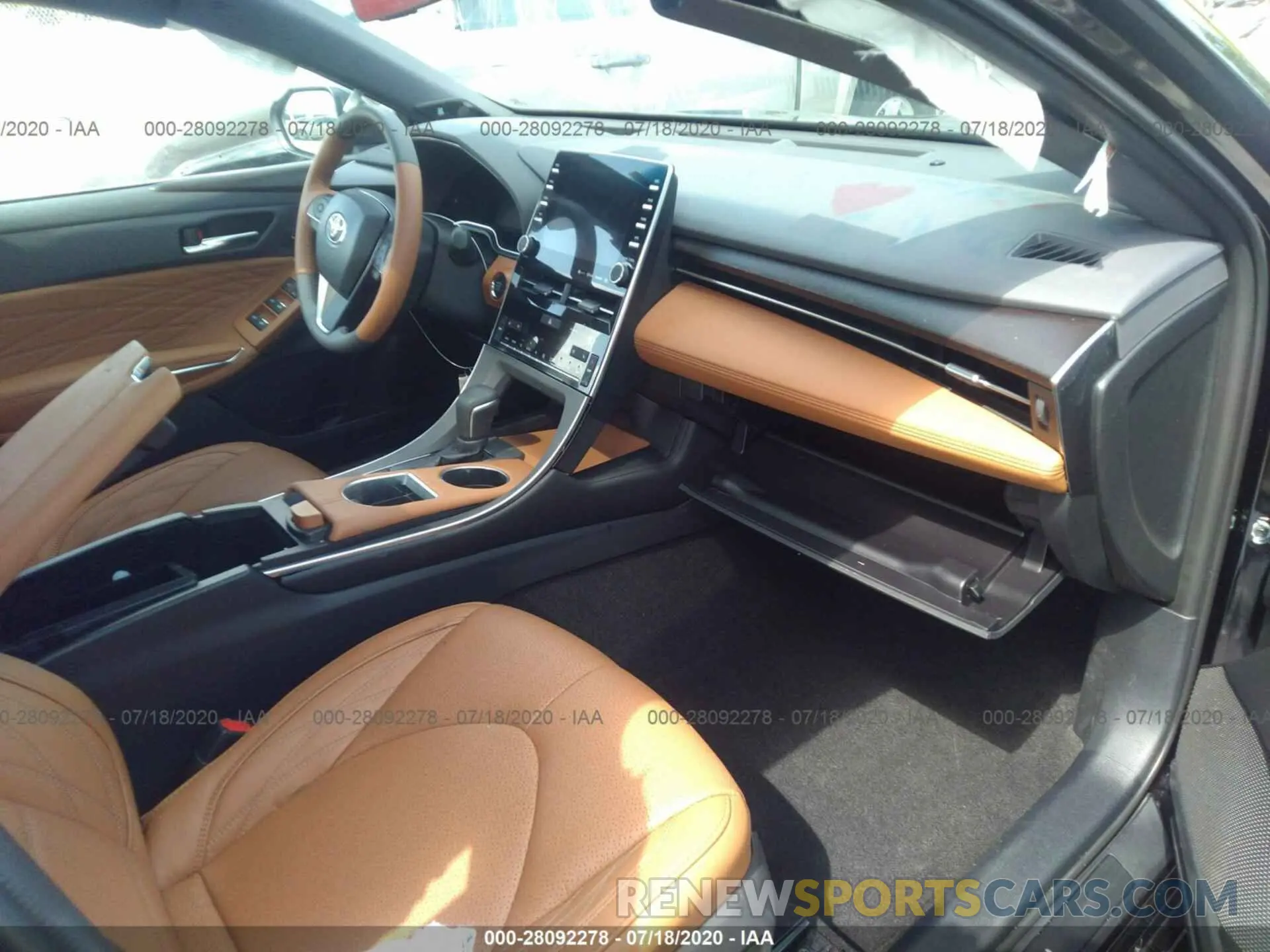 5 fotografías del automóvil dañado 4T1DZ1FB4LU043867 TOYOTA AVALON 2020