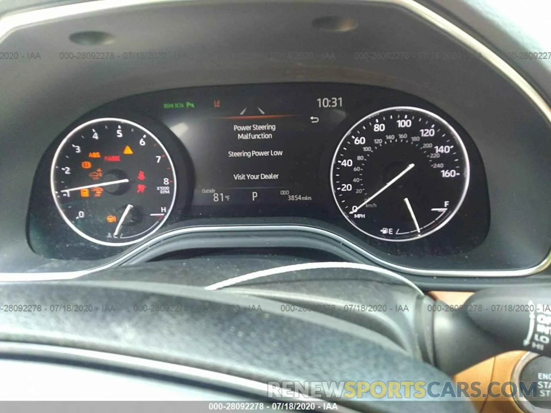 7 fotografías del automóvil dañado 4T1DZ1FB4LU043867 TOYOTA AVALON 2020