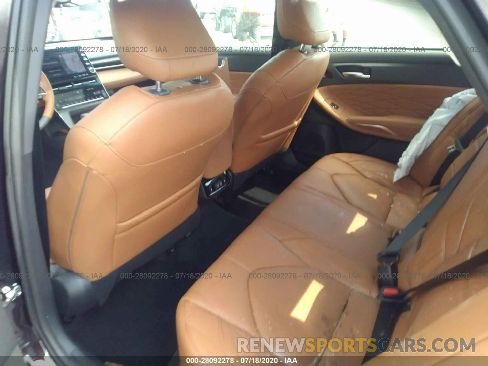 8 fotografías del automóvil dañado 4T1DZ1FB4LU043867 TOYOTA AVALON 2020