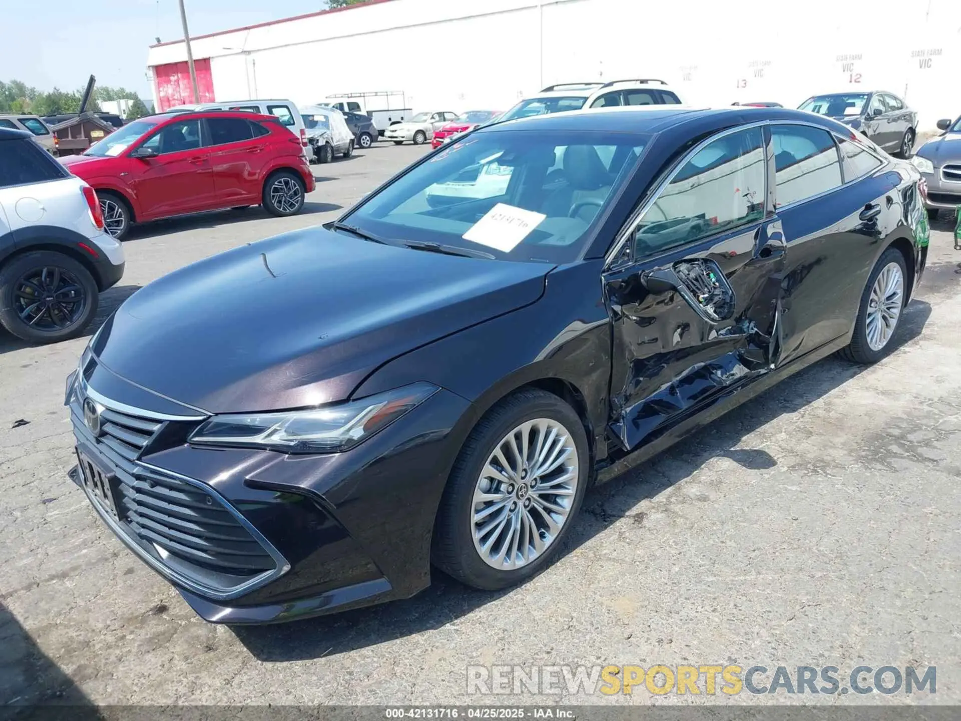 2 fotografías del automóvil dañado 4T1DZ1FB8LU054273 TOYOTA AVALON 2020