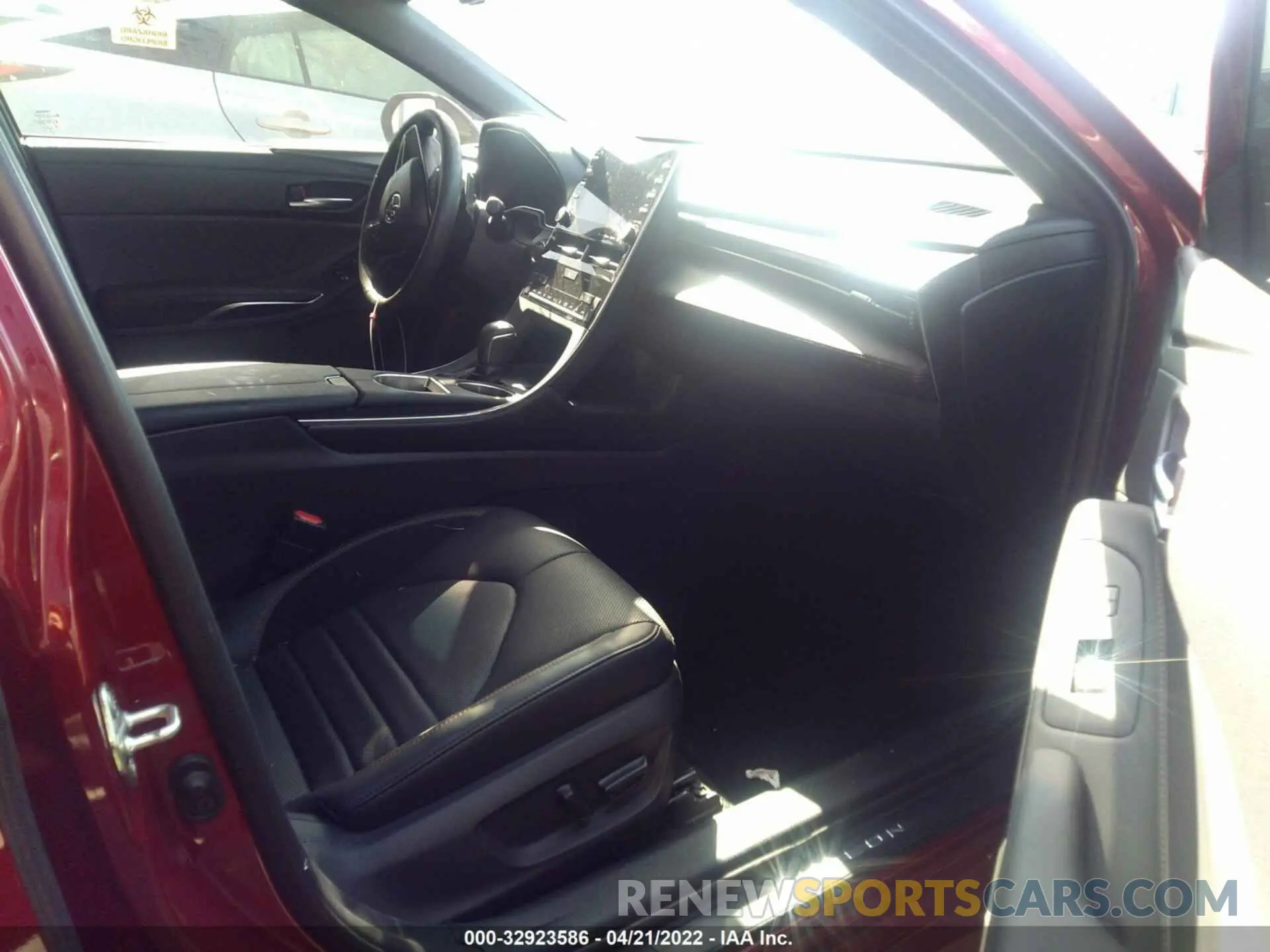 5 fotografías del automóvil dañado 4T1EZ1FB7LU042023 TOYOTA AVALON 2020