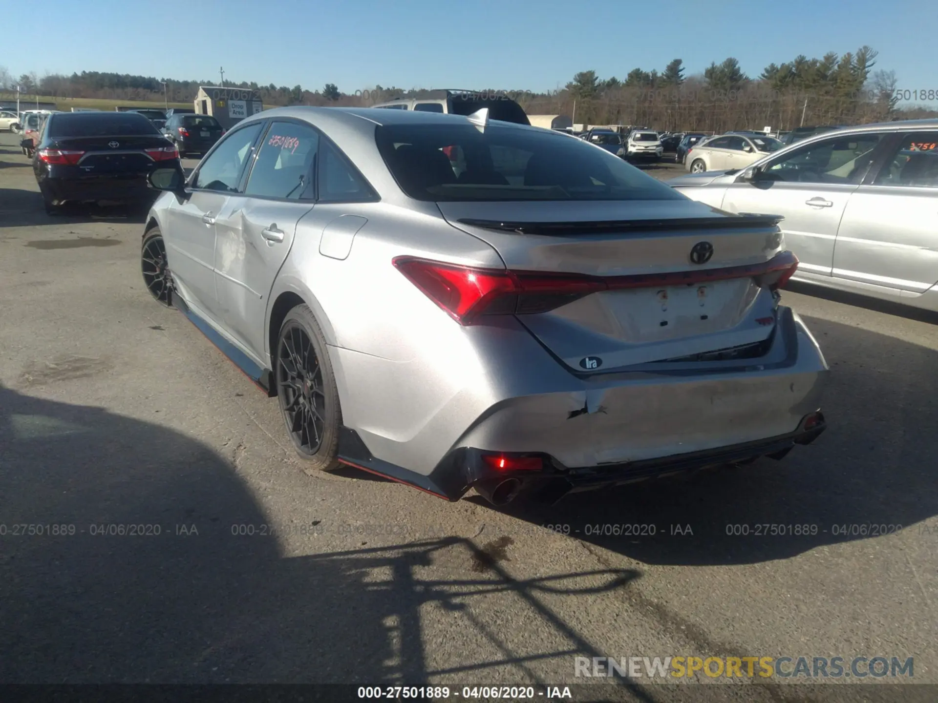 3 fotografías del automóvil dañado 4T1FZ1FB7LU042415 TOYOTA AVALON 2020