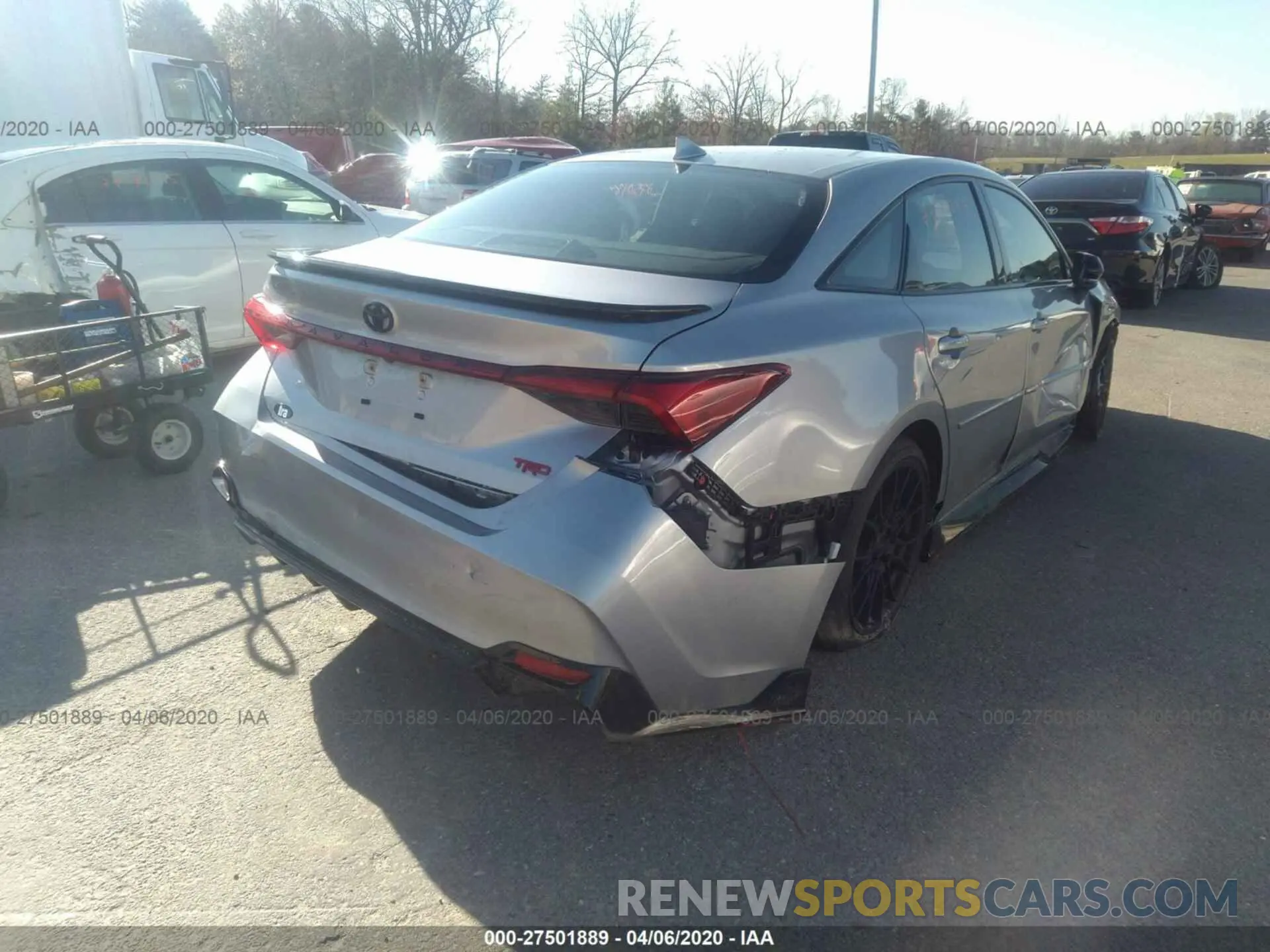 4 fotografías del automóvil dañado 4T1FZ1FB7LU042415 TOYOTA AVALON 2020