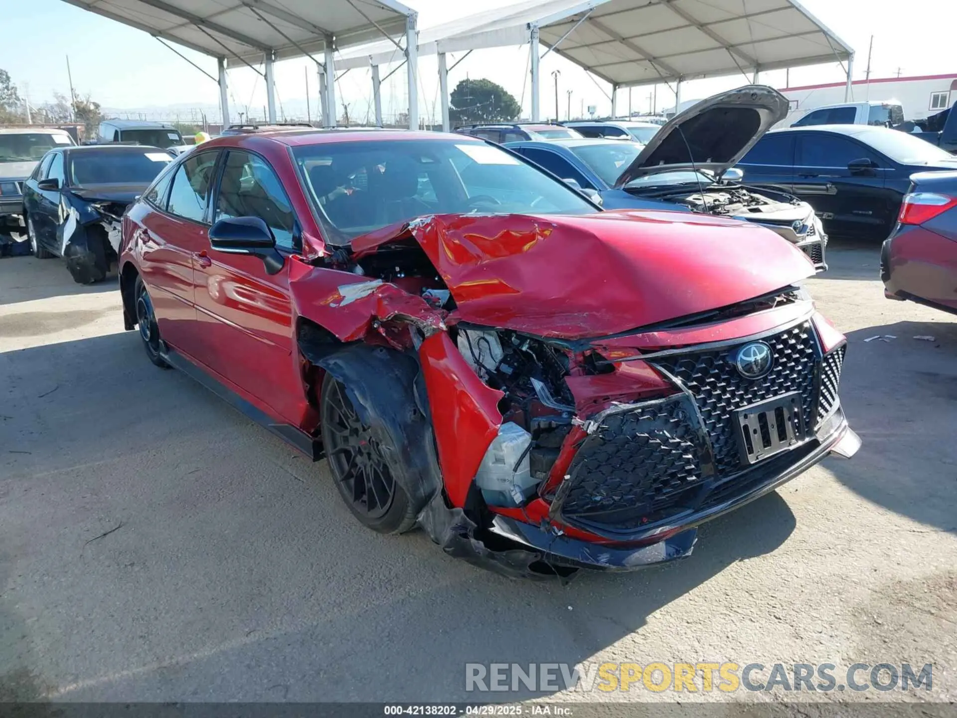 1 fotografías del automóvil dañado 4T1FZ1FB9LU052427 TOYOTA AVALON 2020