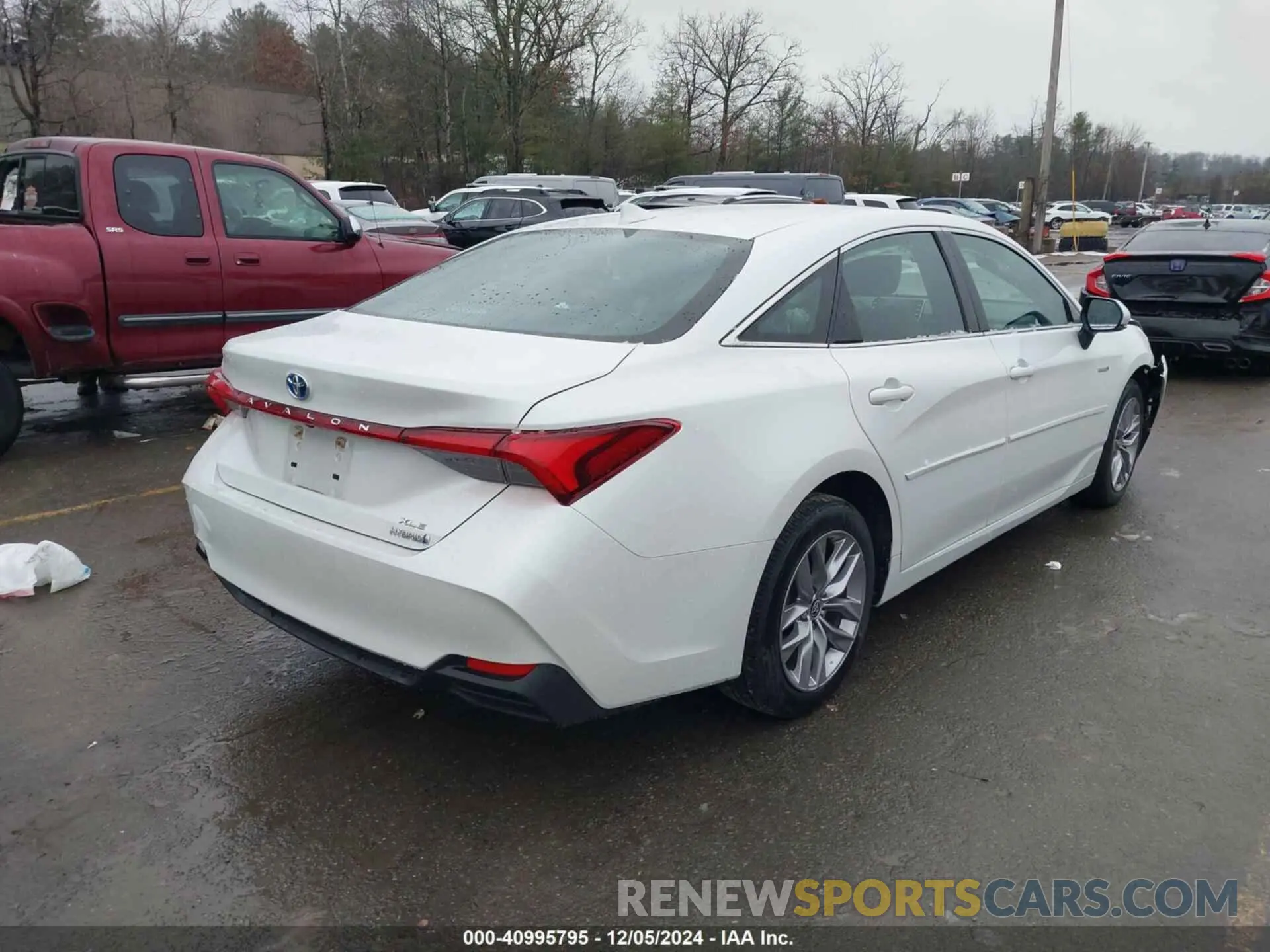 4 fotografías del automóvil dañado 4T1AA1AB3MU003203 TOYOTA AVALON 2021