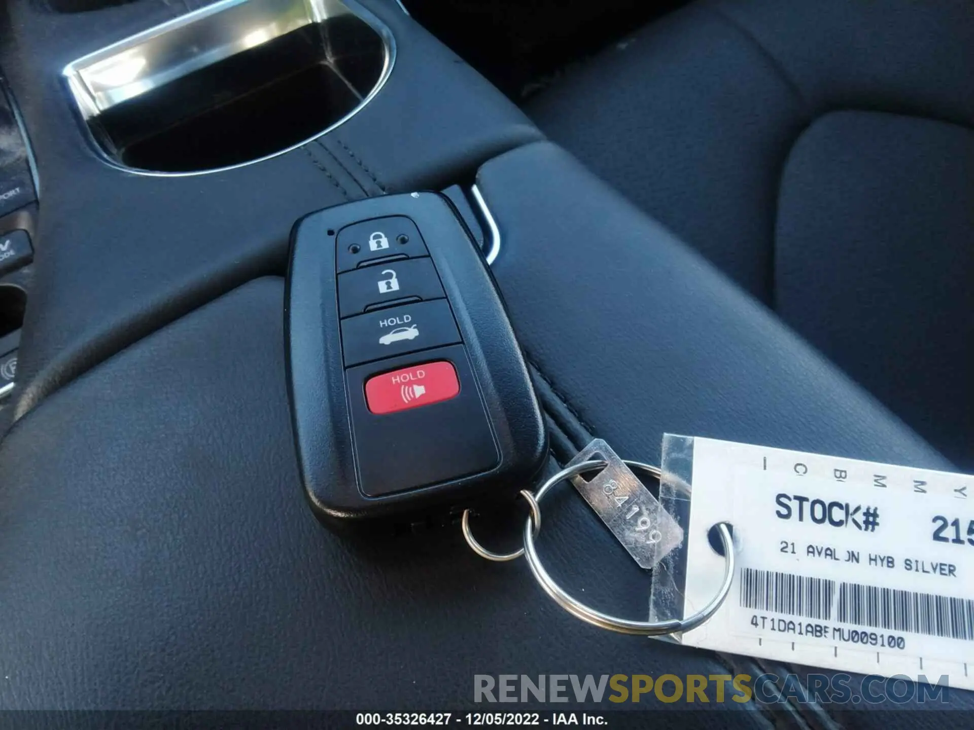 11 fotografías del automóvil dañado 4T1DA1AB5MU009100 TOYOTA AVALON 2021