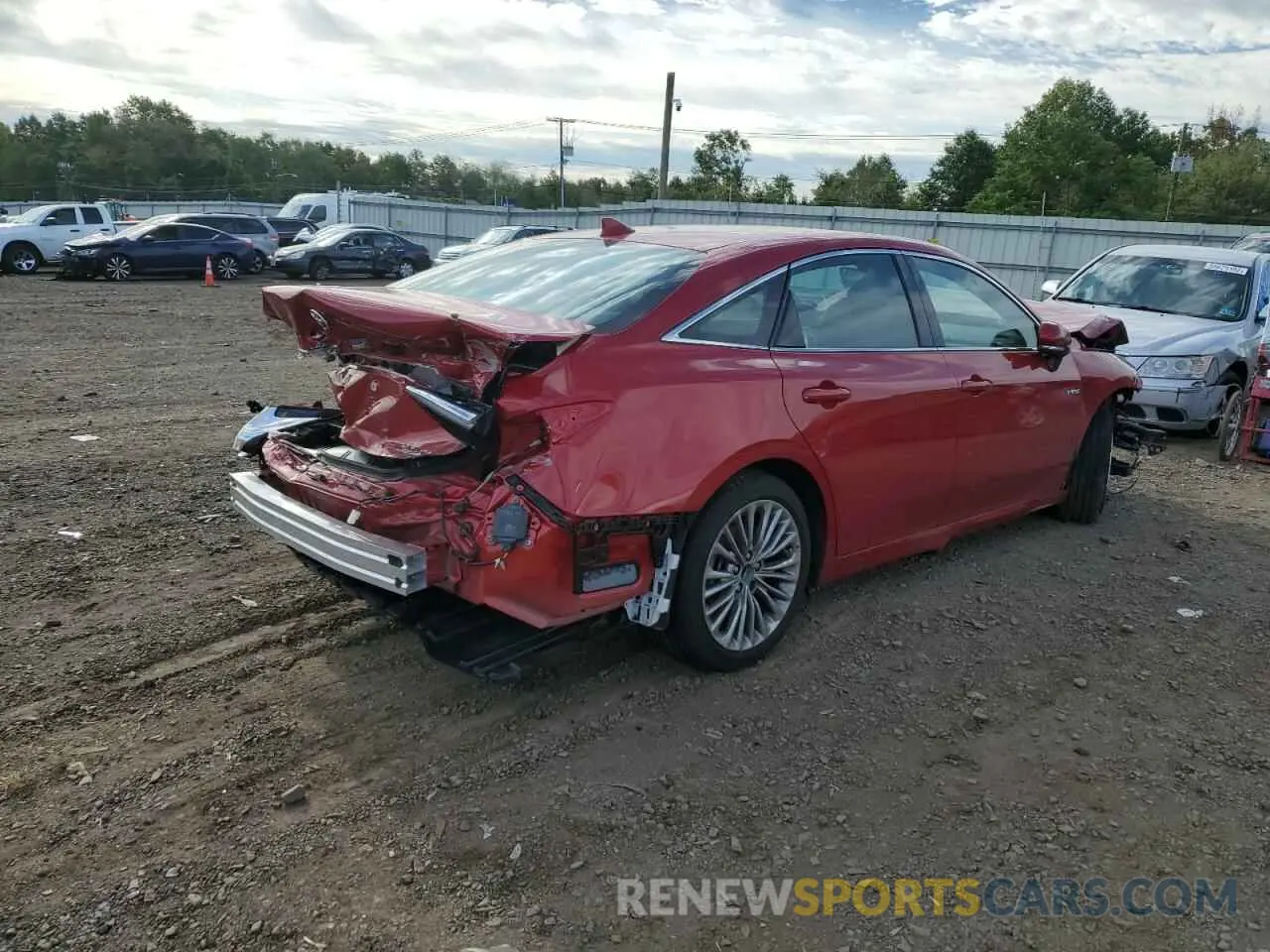 4 fotografías del automóvil dañado 4T1DA1ABXMU004779 TOYOTA AVALON 2021