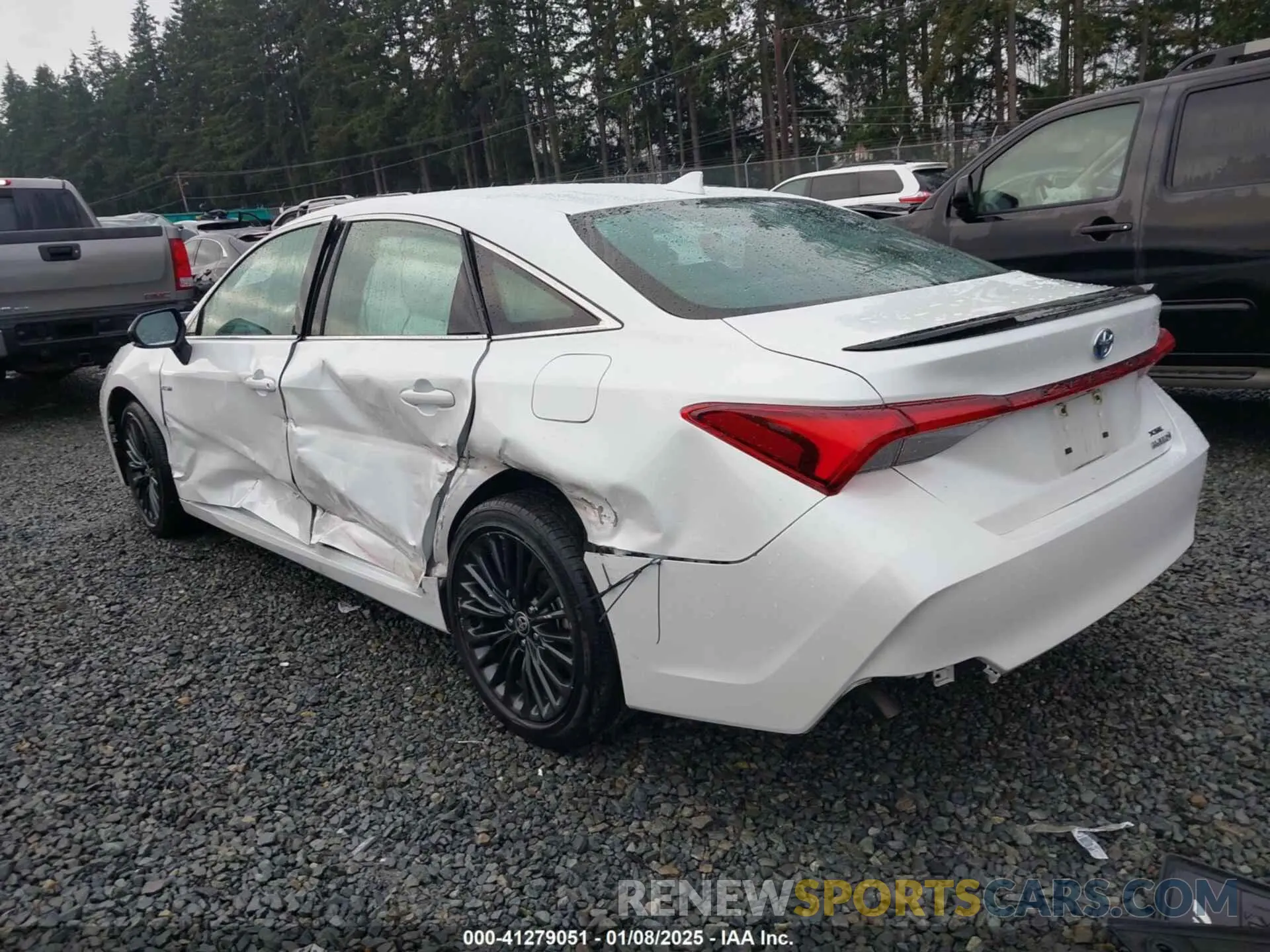 3 fotografías del automóvil dañado 4T1EA1AB1MU002228 TOYOTA AVALON 2021