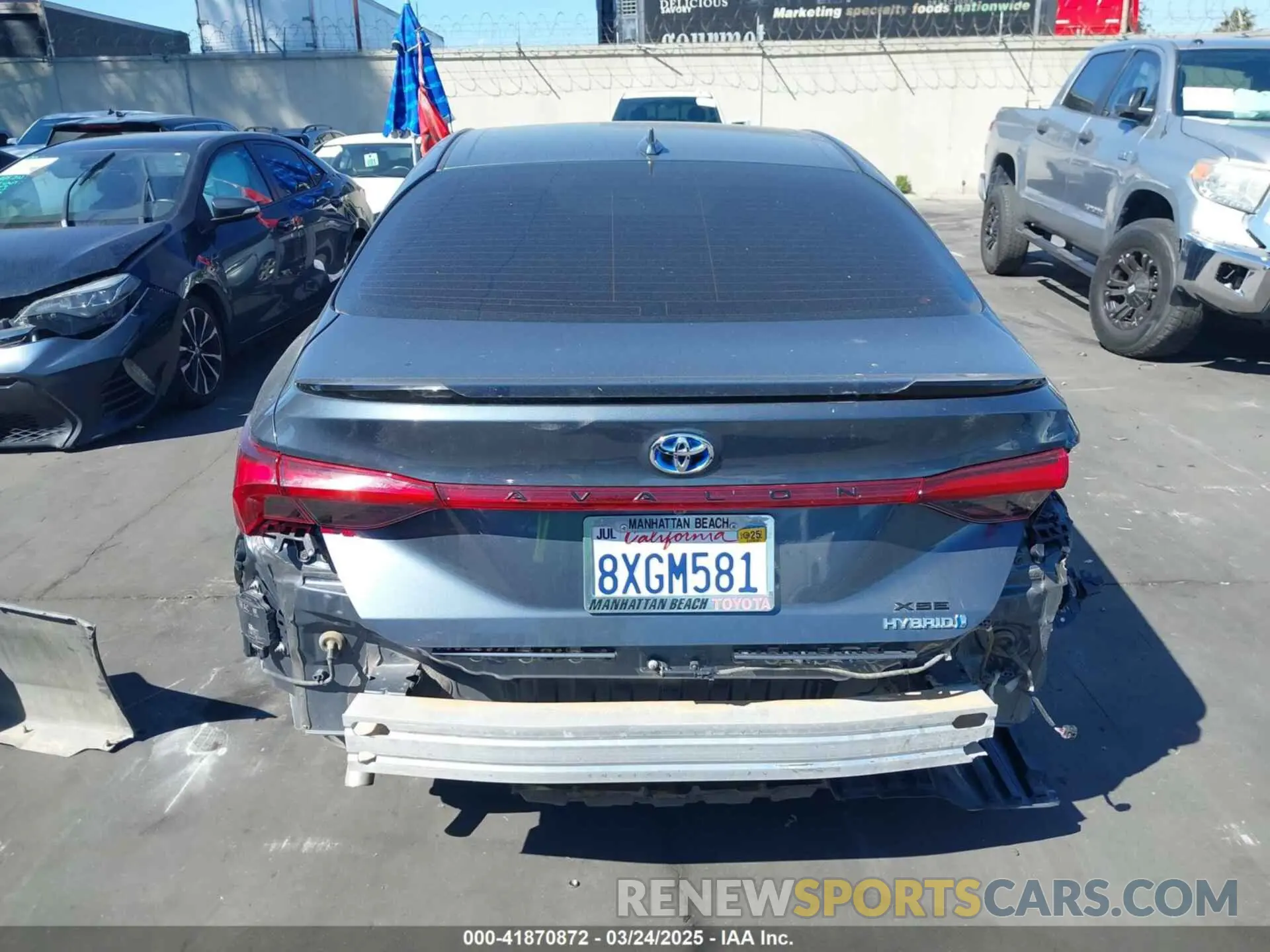17 fotografías del automóvil dañado 4T1EA1AB2MU001301 TOYOTA AVALON 2021