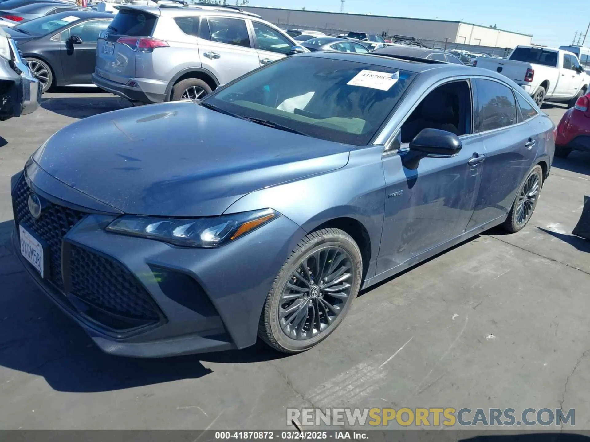 2 fotografías del automóvil dañado 4T1EA1AB2MU001301 TOYOTA AVALON 2021