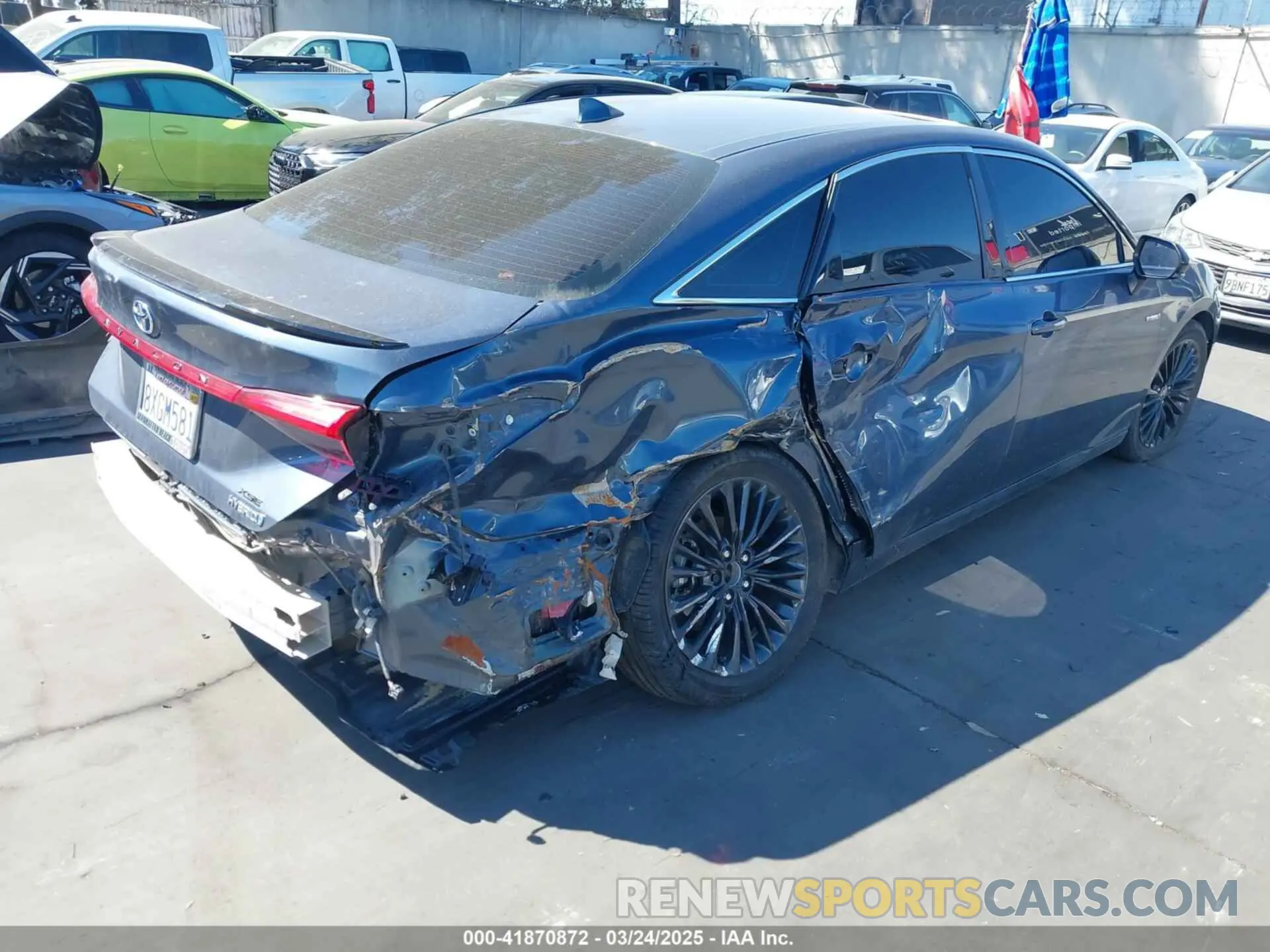 4 fotografías del automóvil dañado 4T1EA1AB2MU001301 TOYOTA AVALON 2021