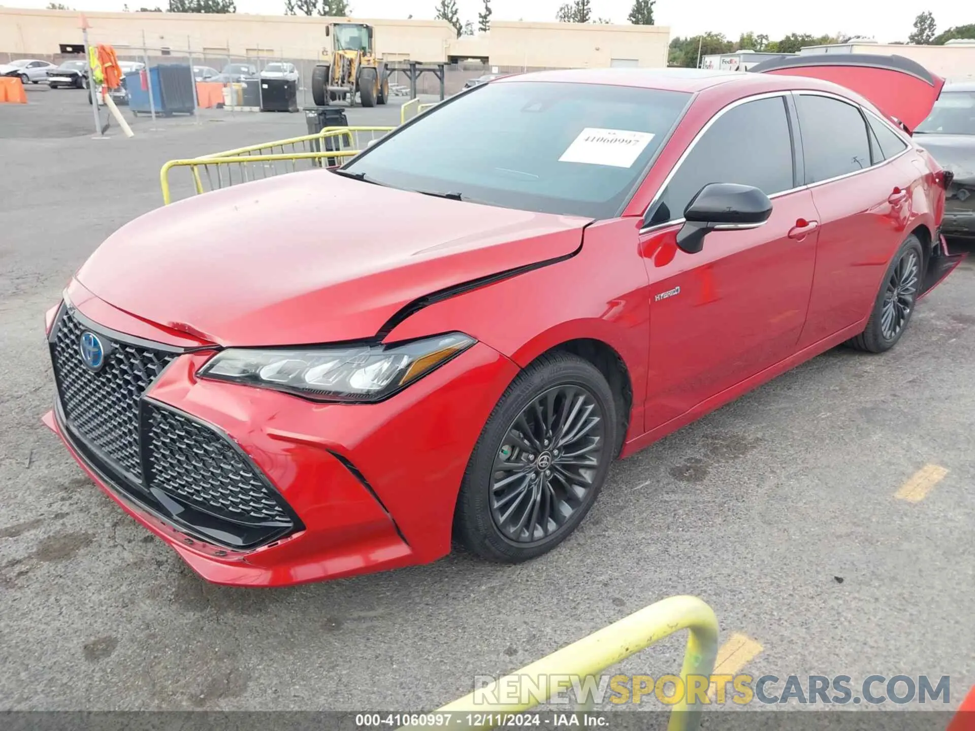 2 fotografías del automóvil dañado 4T1EA1AB2MU004456 TOYOTA AVALON 2021