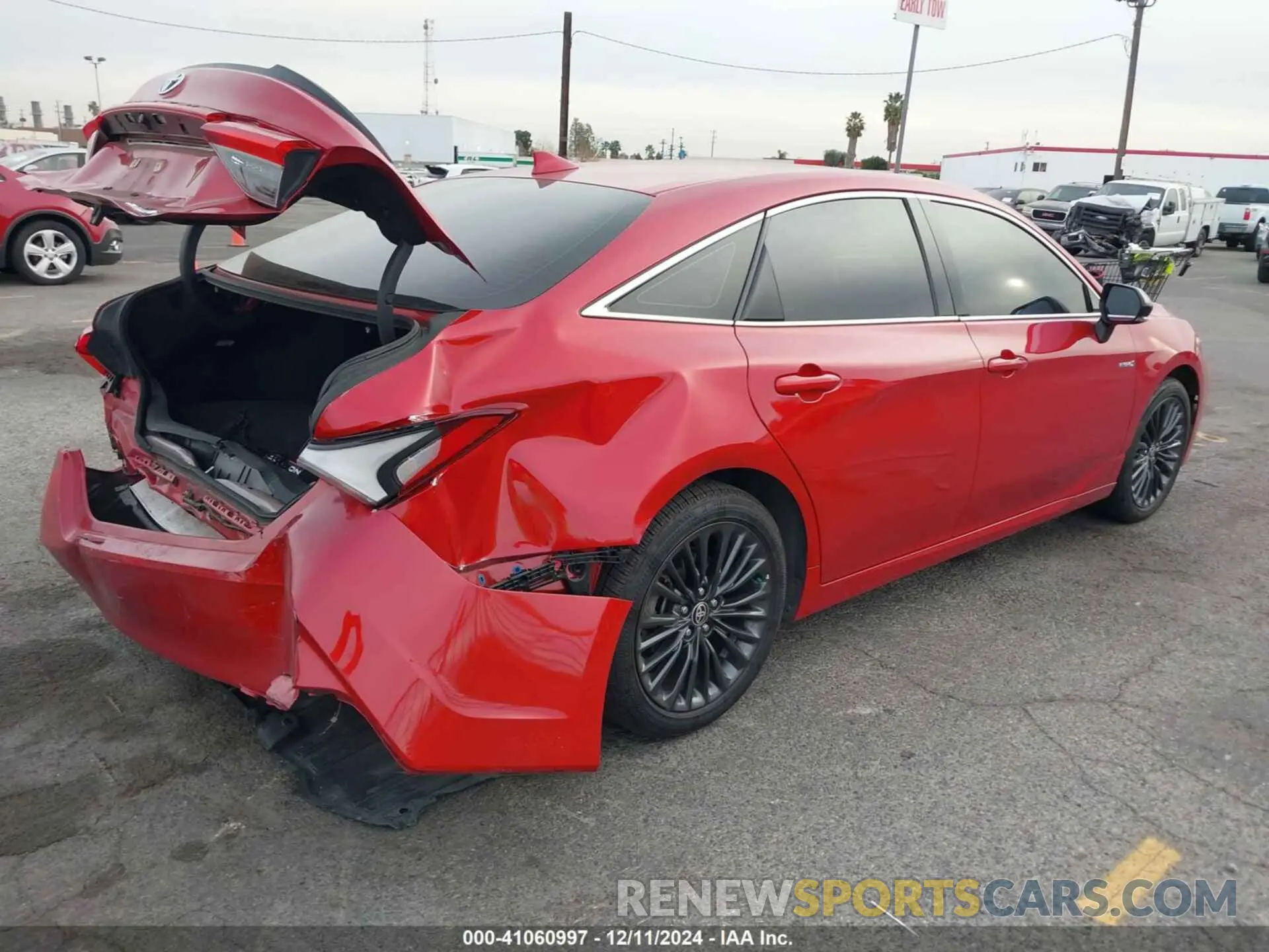 4 fotografías del automóvil dañado 4T1EA1AB2MU004456 TOYOTA AVALON 2021