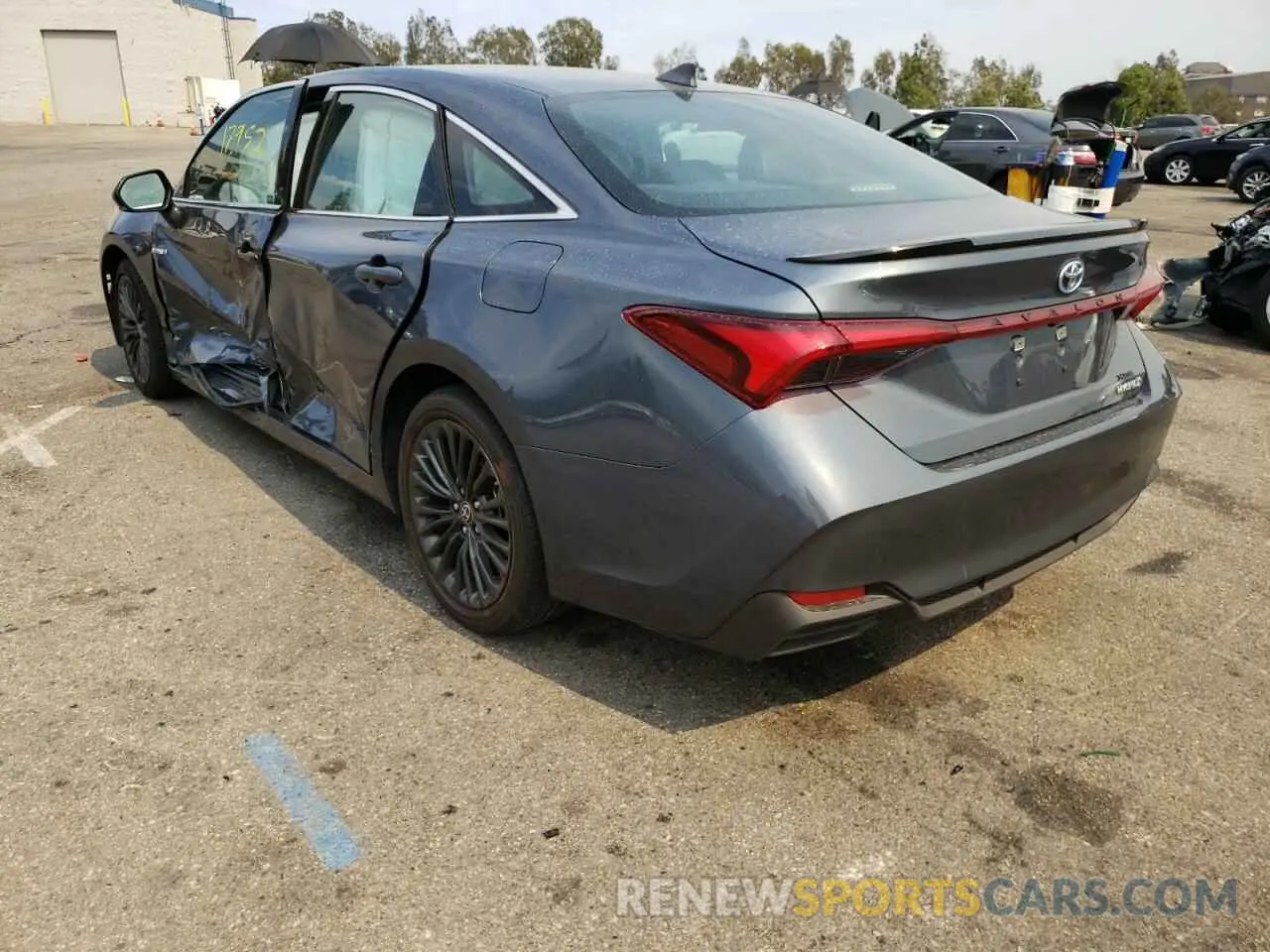 3 fotografías del automóvil dañado 4T1EA1AB5MU006427 TOYOTA AVALON 2021