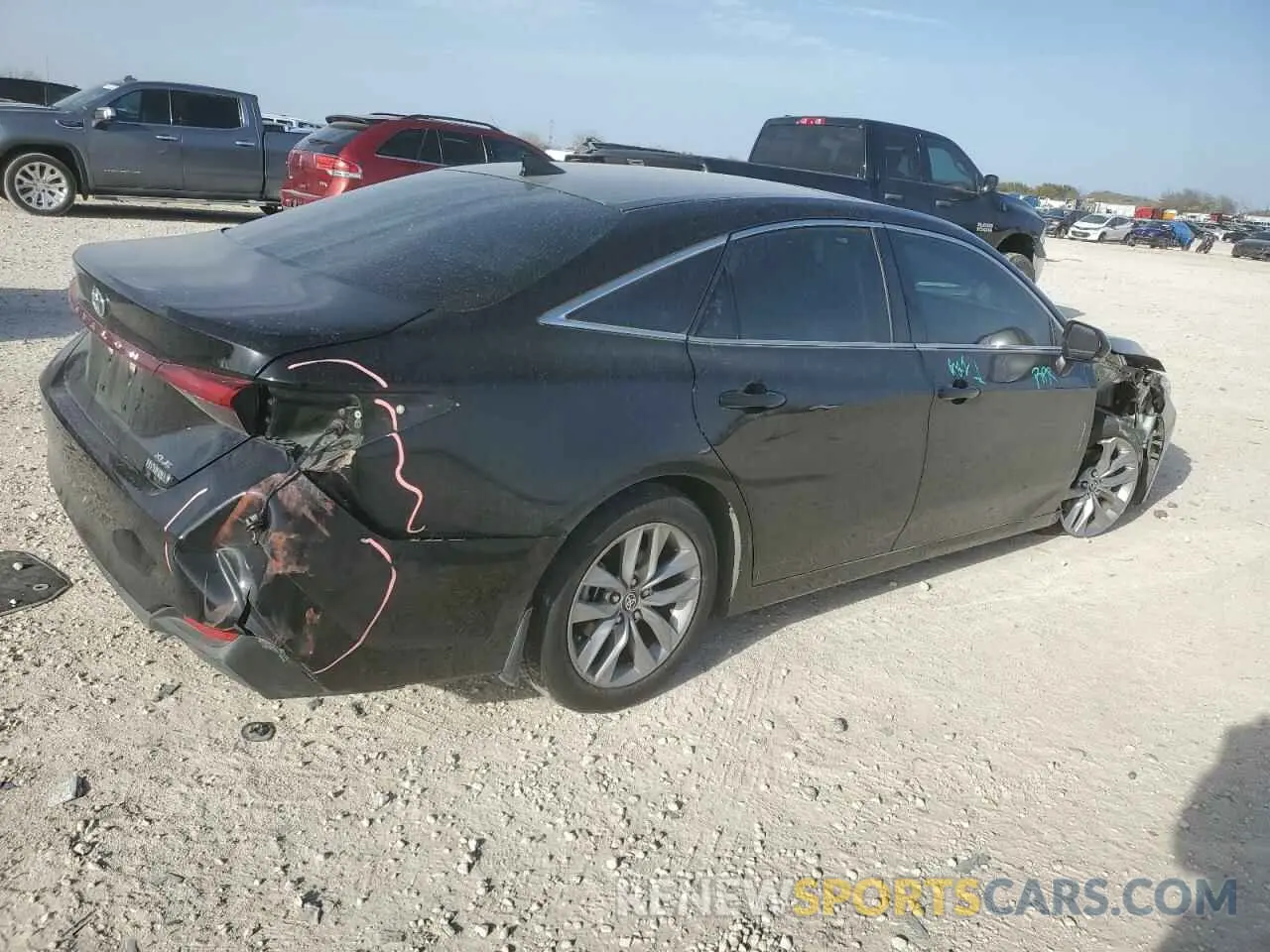 3 fotografías del automóvil dañado 4T1AA1AB6NU013905 TOYOTA AVALON 2022