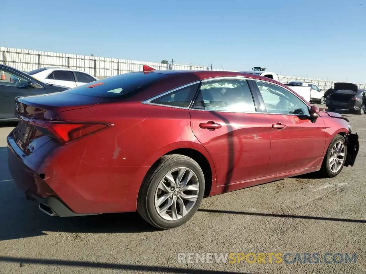 3 fotografías del automóvil dañado 4T1AZ1FB5NU081307 TOYOTA AVALON 2022
