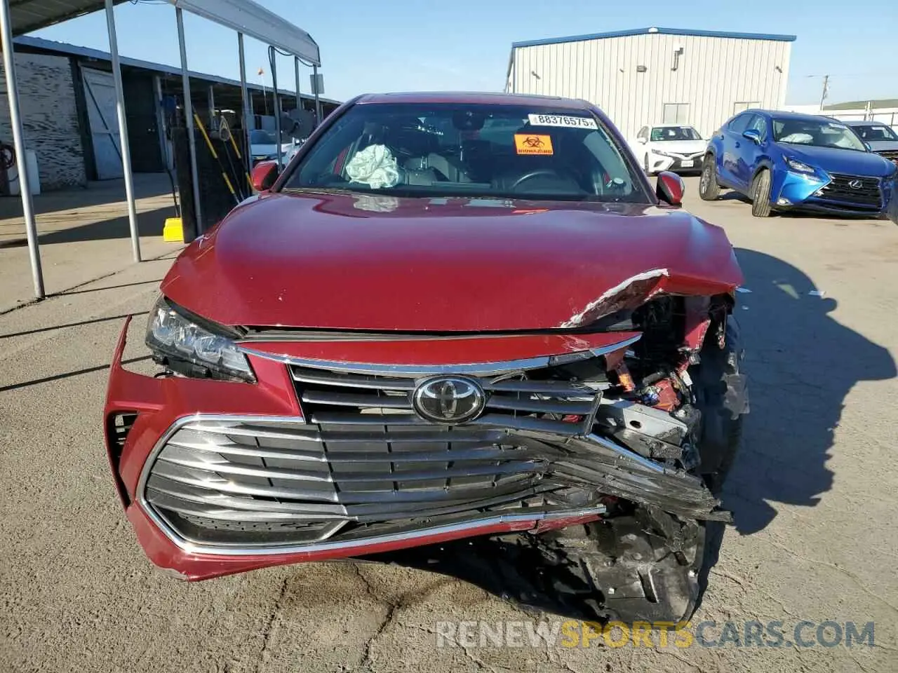 5 fotografías del automóvil dañado 4T1AZ1FB5NU081307 TOYOTA AVALON 2022