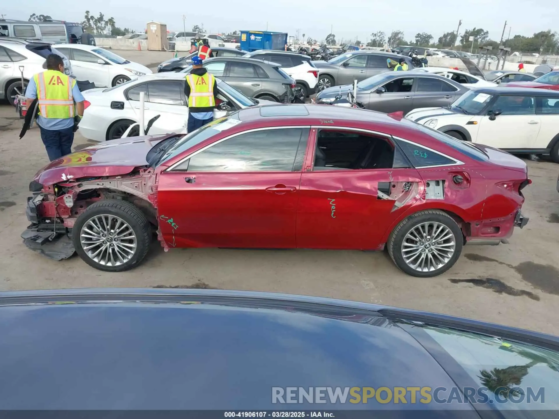 15 fotografías del automóvil dañado 4T1DA1AB0NU012133 TOYOTA AVALON 2022