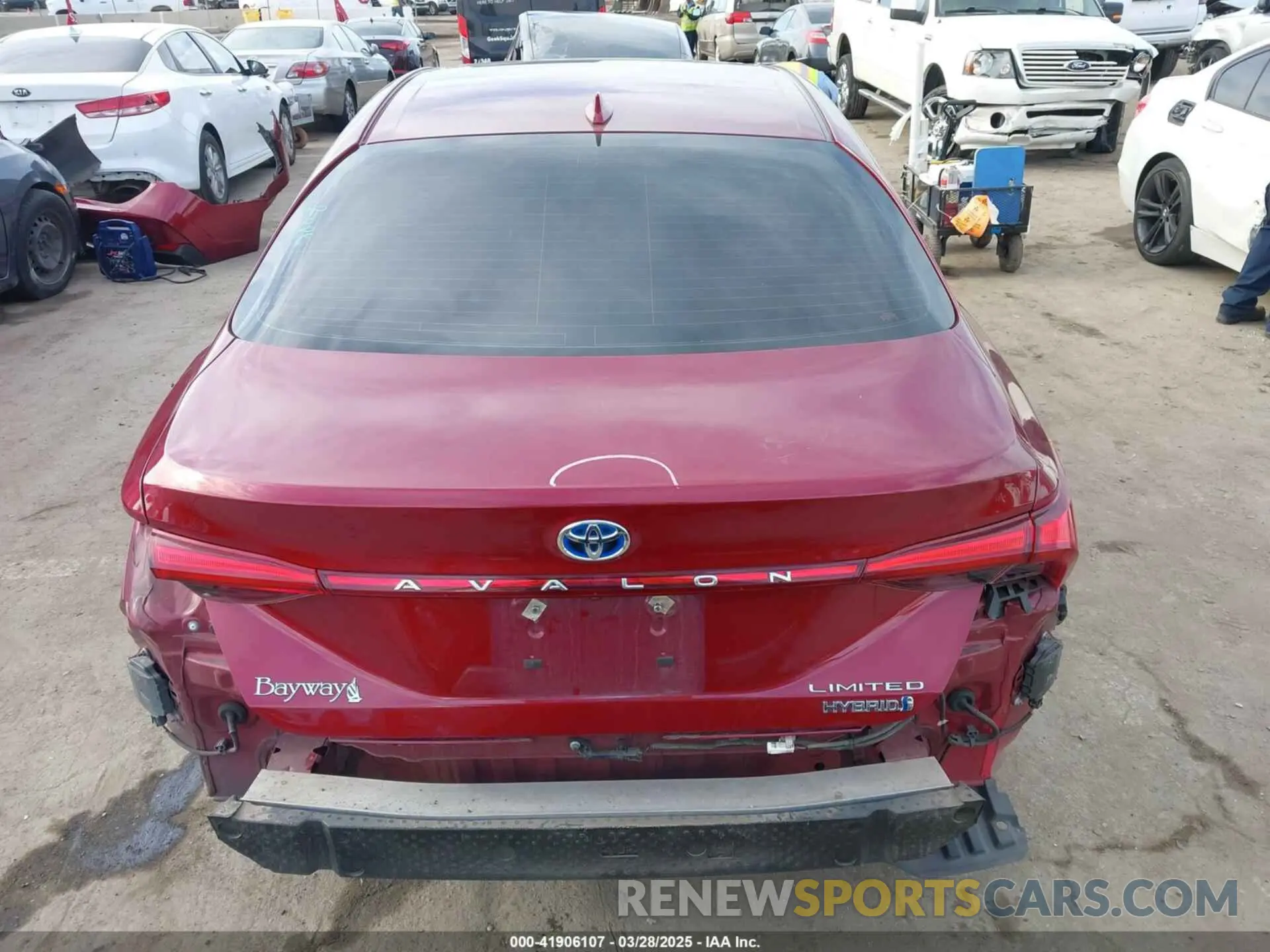 17 fotografías del automóvil dañado 4T1DA1AB0NU012133 TOYOTA AVALON 2022