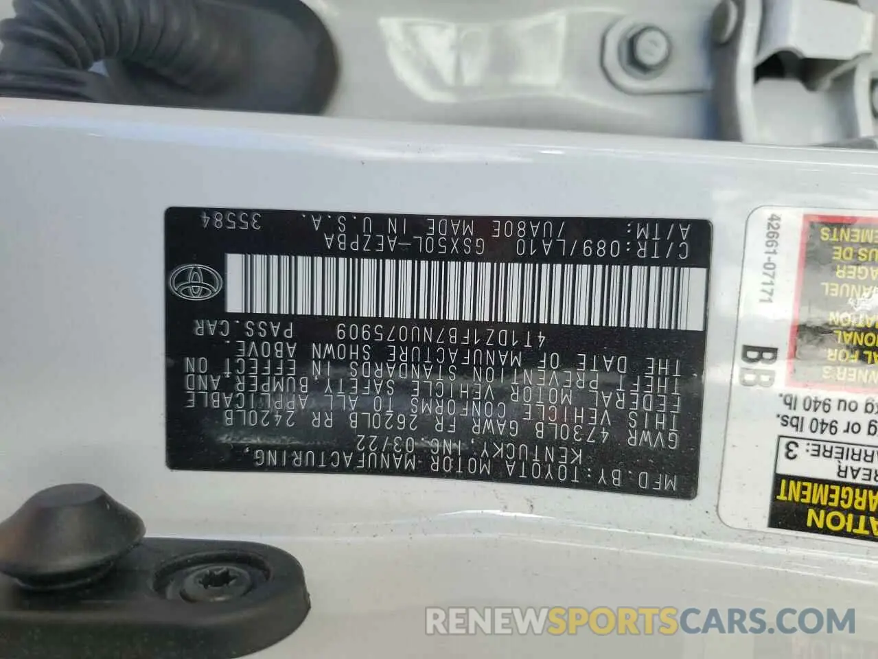 13 fotografías del automóvil dañado 4T1DZ1FB7NU075909 TOYOTA AVALON 2022