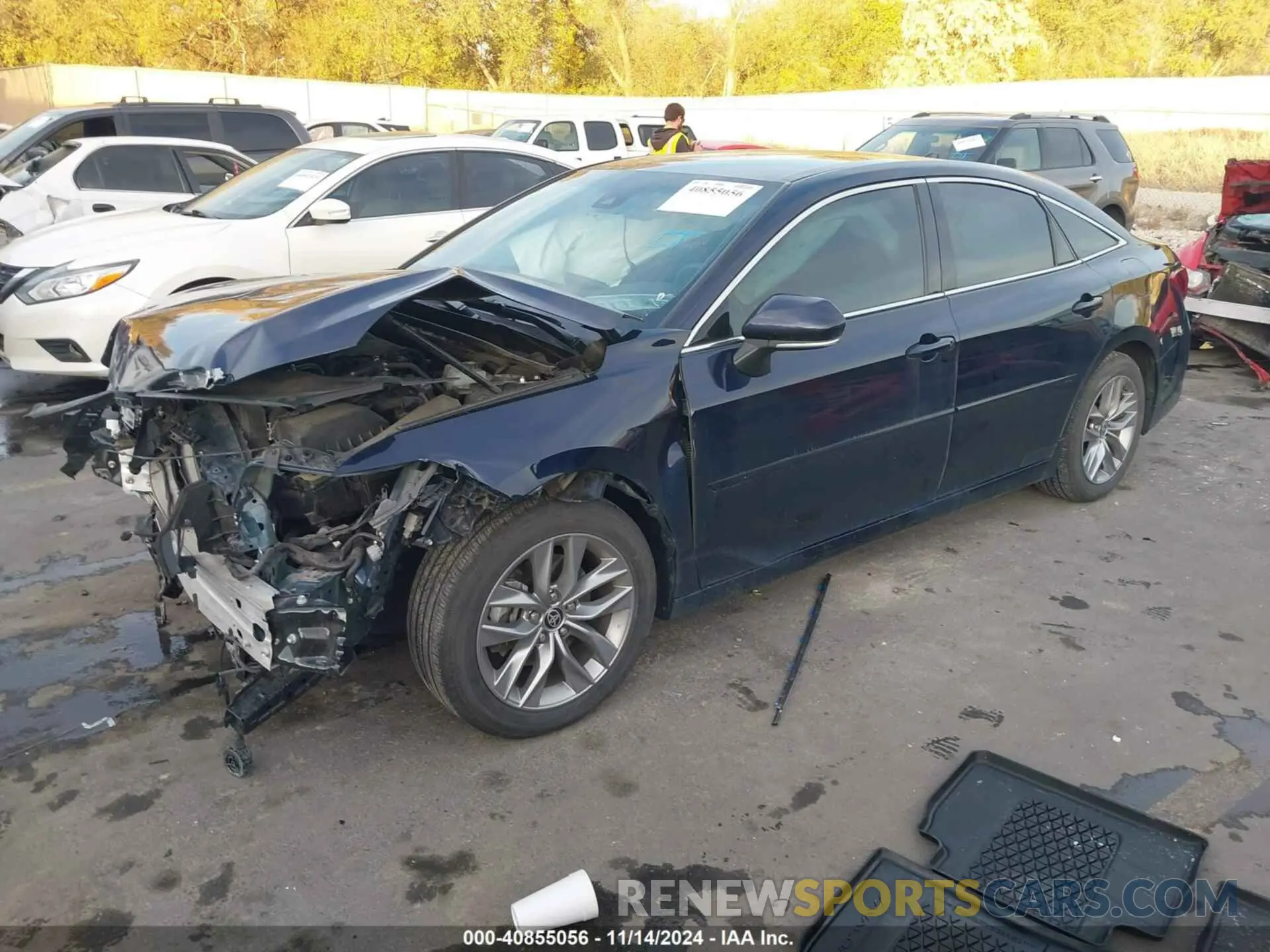 2 fotografías del automóvil dañado 4T1JA1AB0NU014595 TOYOTA AVALON 2022