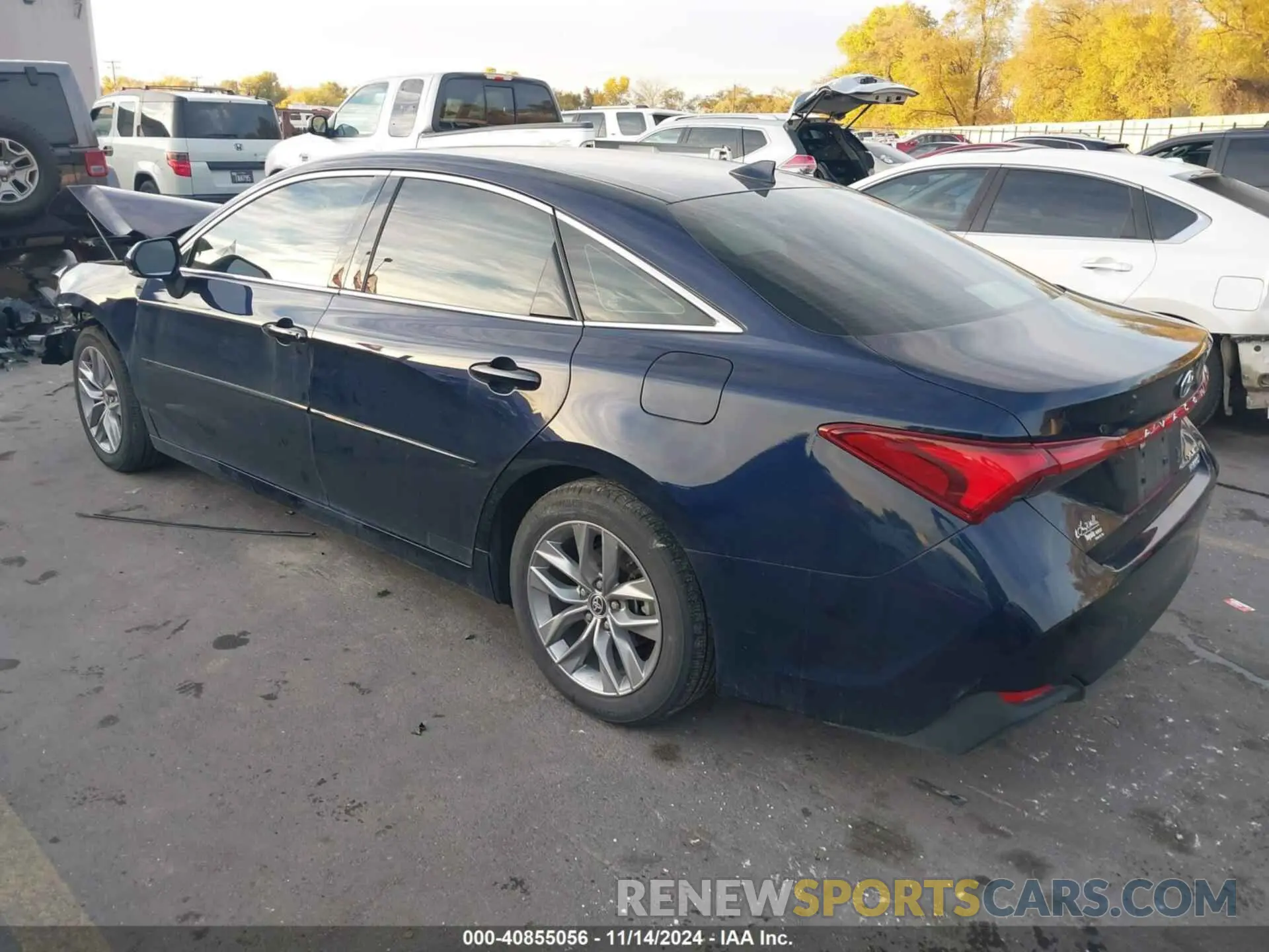 3 fotografías del automóvil dañado 4T1JA1AB0NU014595 TOYOTA AVALON 2022
