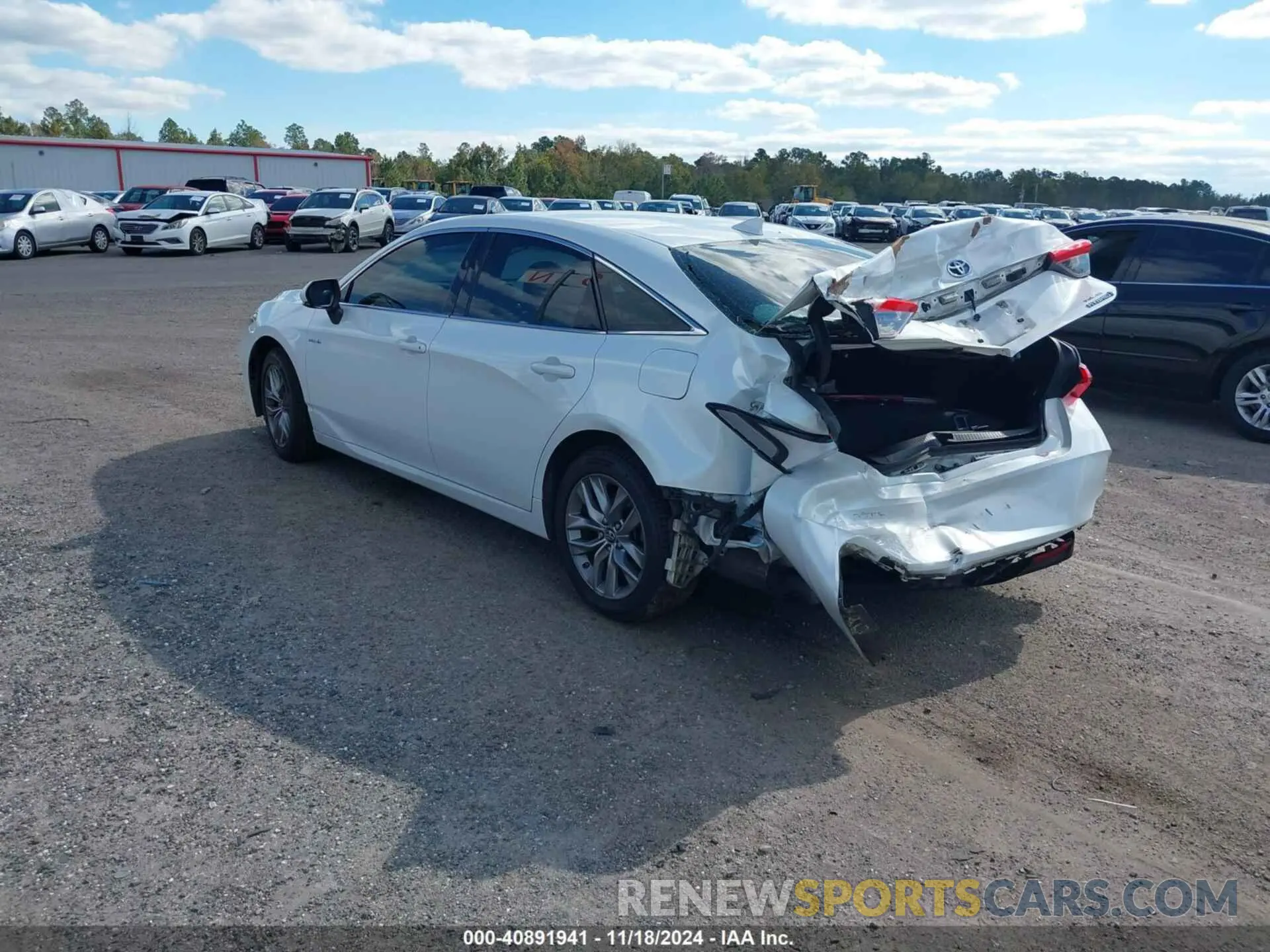 3 fotografías del automóvil dañado 4T1B21FB2KU008609 TOYOTA AVALON HYBRID 2019