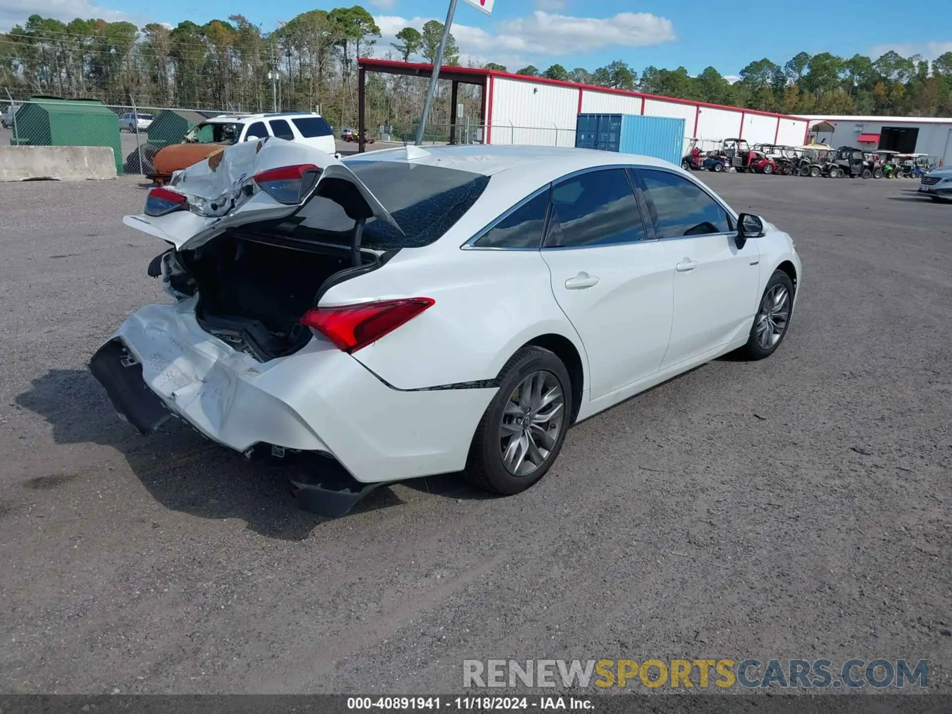 4 fotografías del automóvil dañado 4T1B21FB2KU008609 TOYOTA AVALON HYBRID 2019