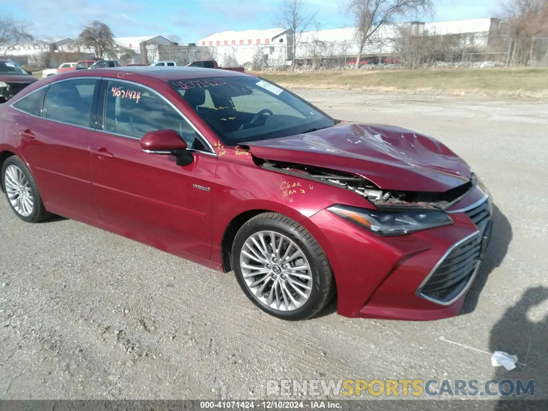 1 fotografías del automóvil dañado 4T1B21FB5KU001864 TOYOTA AVALON HYBRID 2019