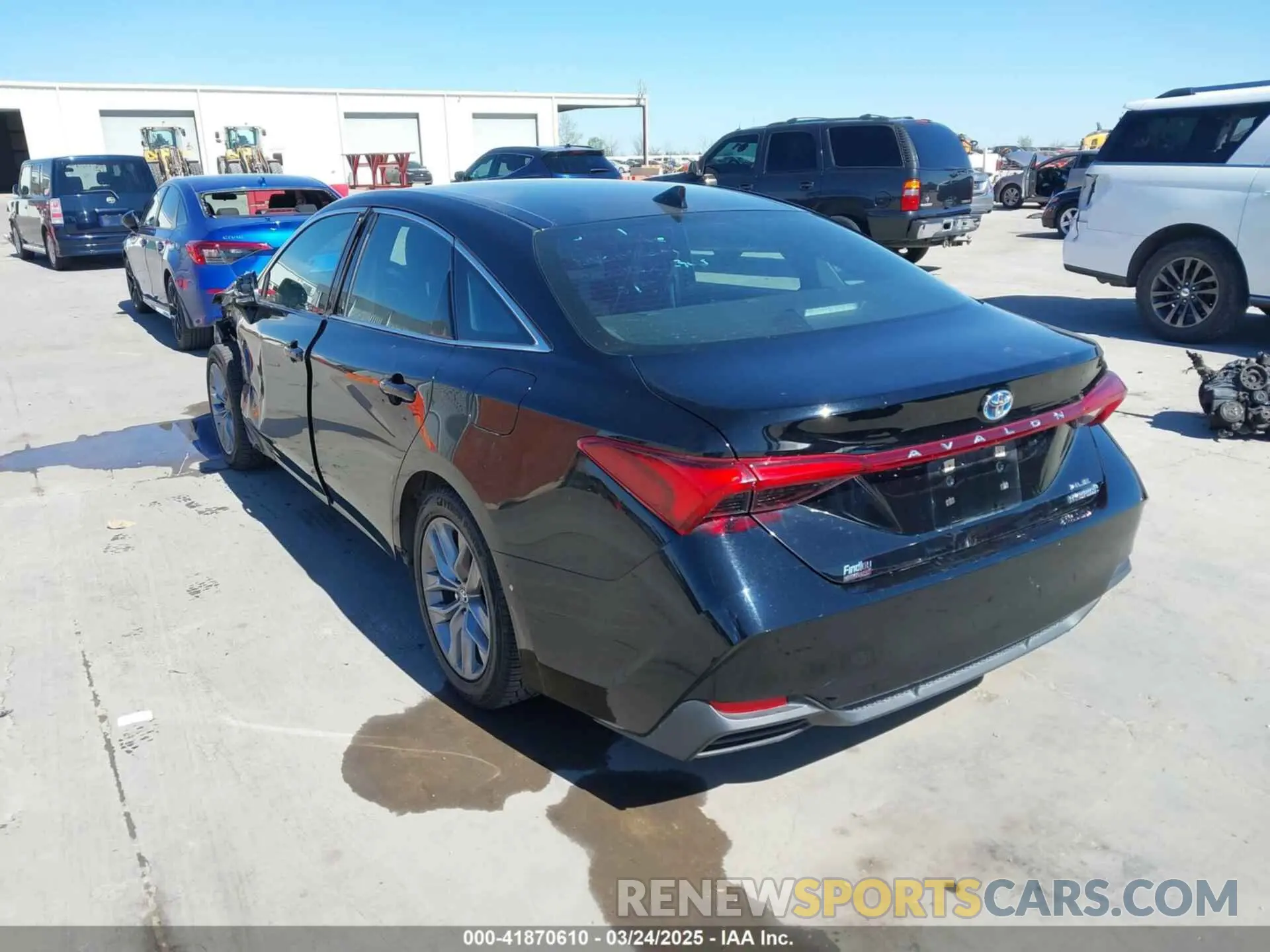 3 fotografías del automóvil dañado 4T1J21FB8LU016002 TOYOTA AVALON HYBRID 2020