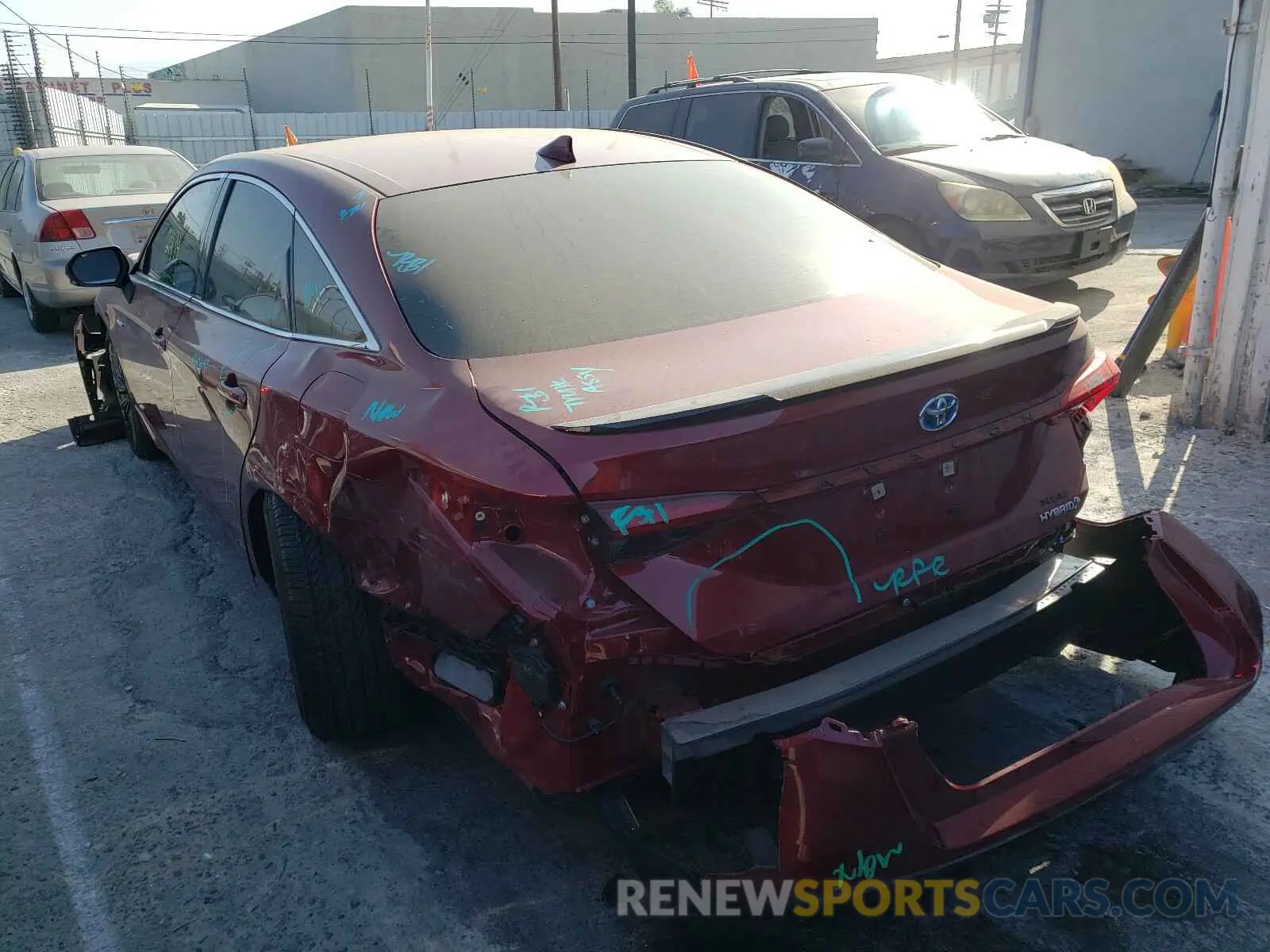 3 fotografías del automóvil dañado 4T1E21FB7LU014856 TOYOTA AVALON XSE 2020
