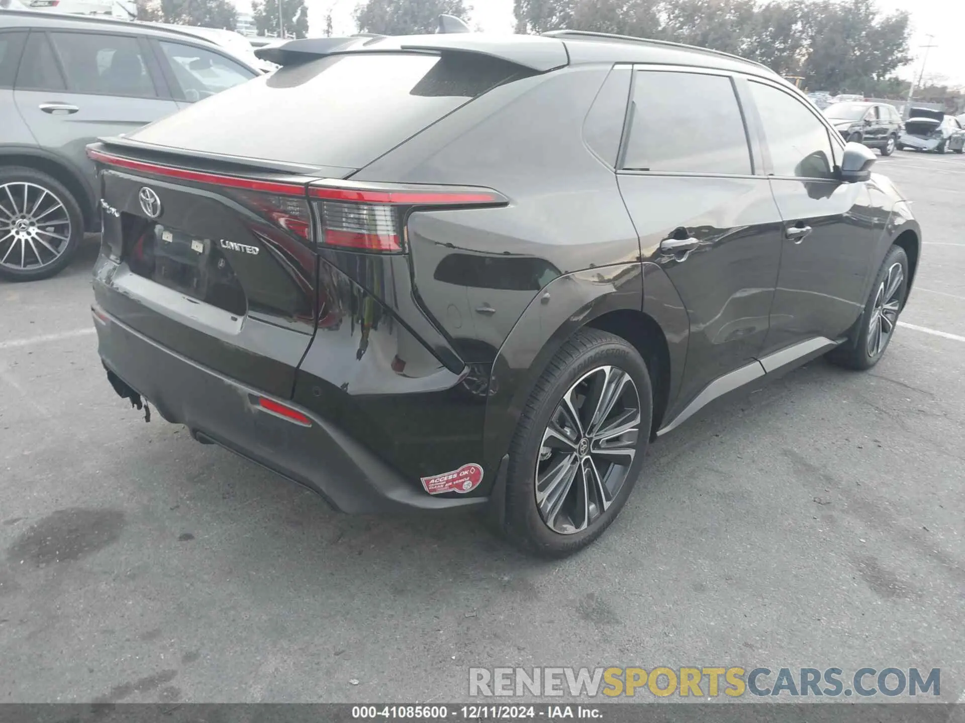 4 fotografías del automóvil dañado JTMAAAAAXPA018380 TOYOTA BZ4X 2023