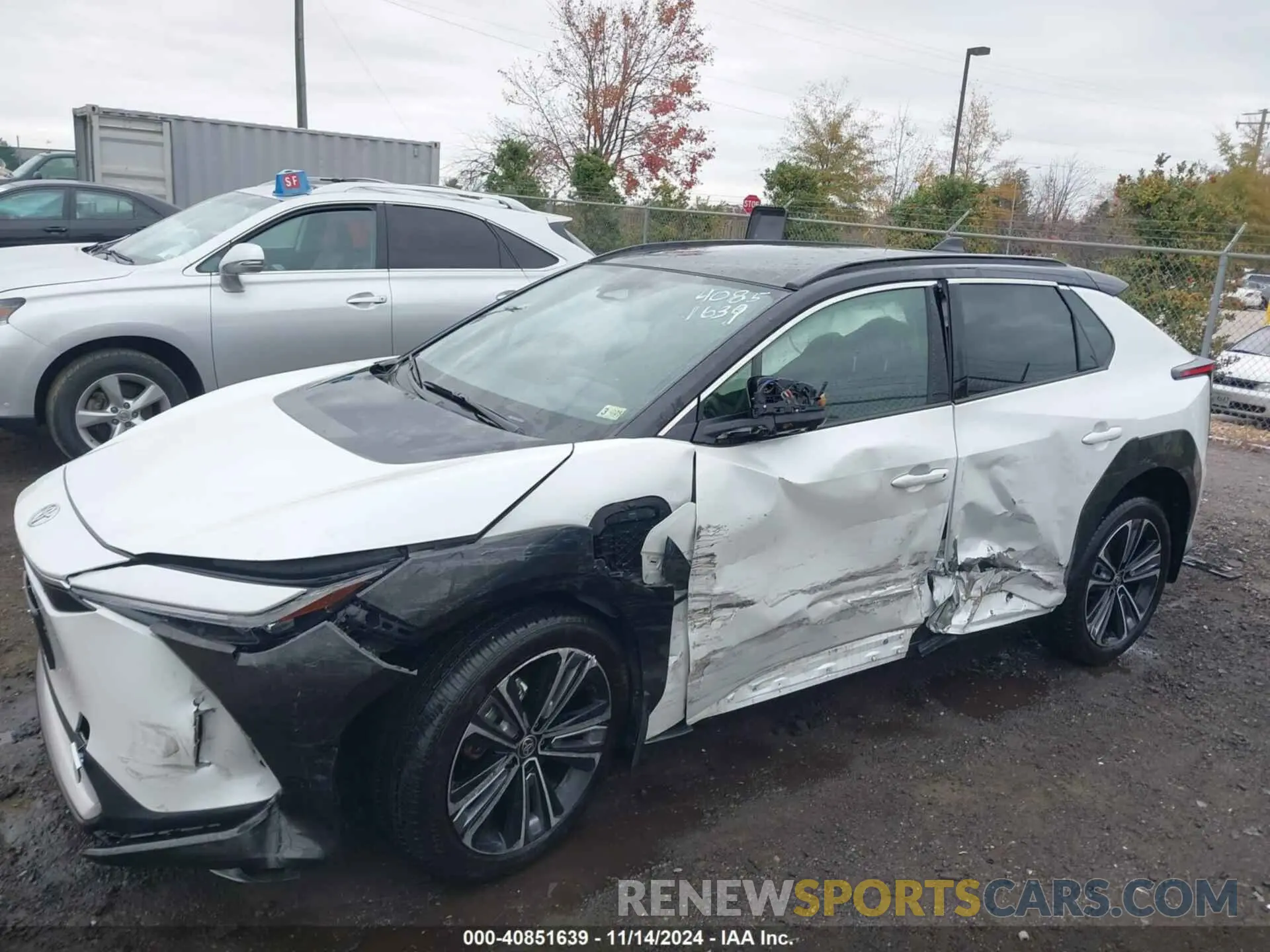 14 fotografías del automóvil dañado JTMABACA3PA006422 TOYOTA BZ4X 2023