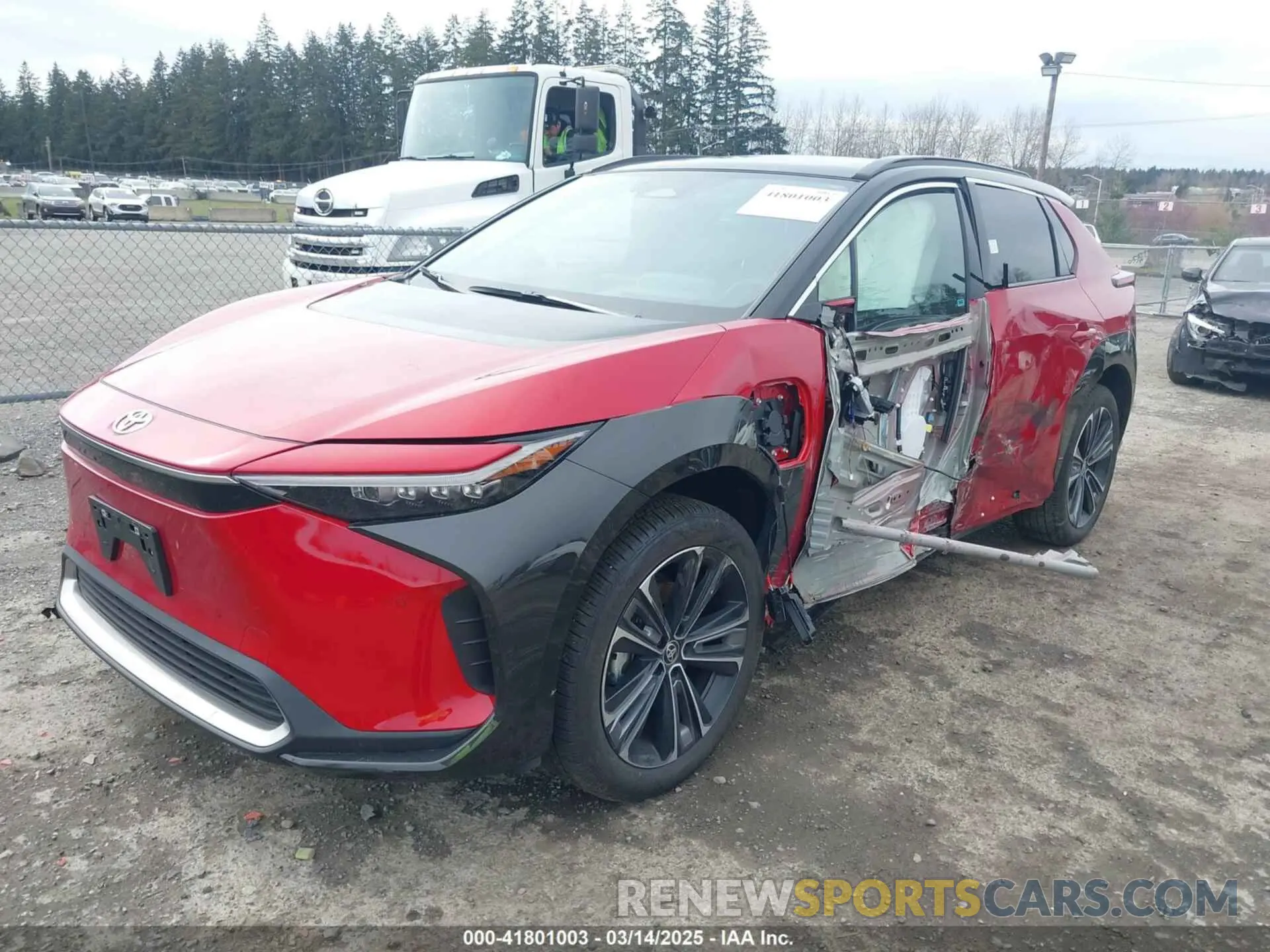 2 fotografías del automóvil dañado JTMABACA3PA045074 TOYOTA BZ4X 2023